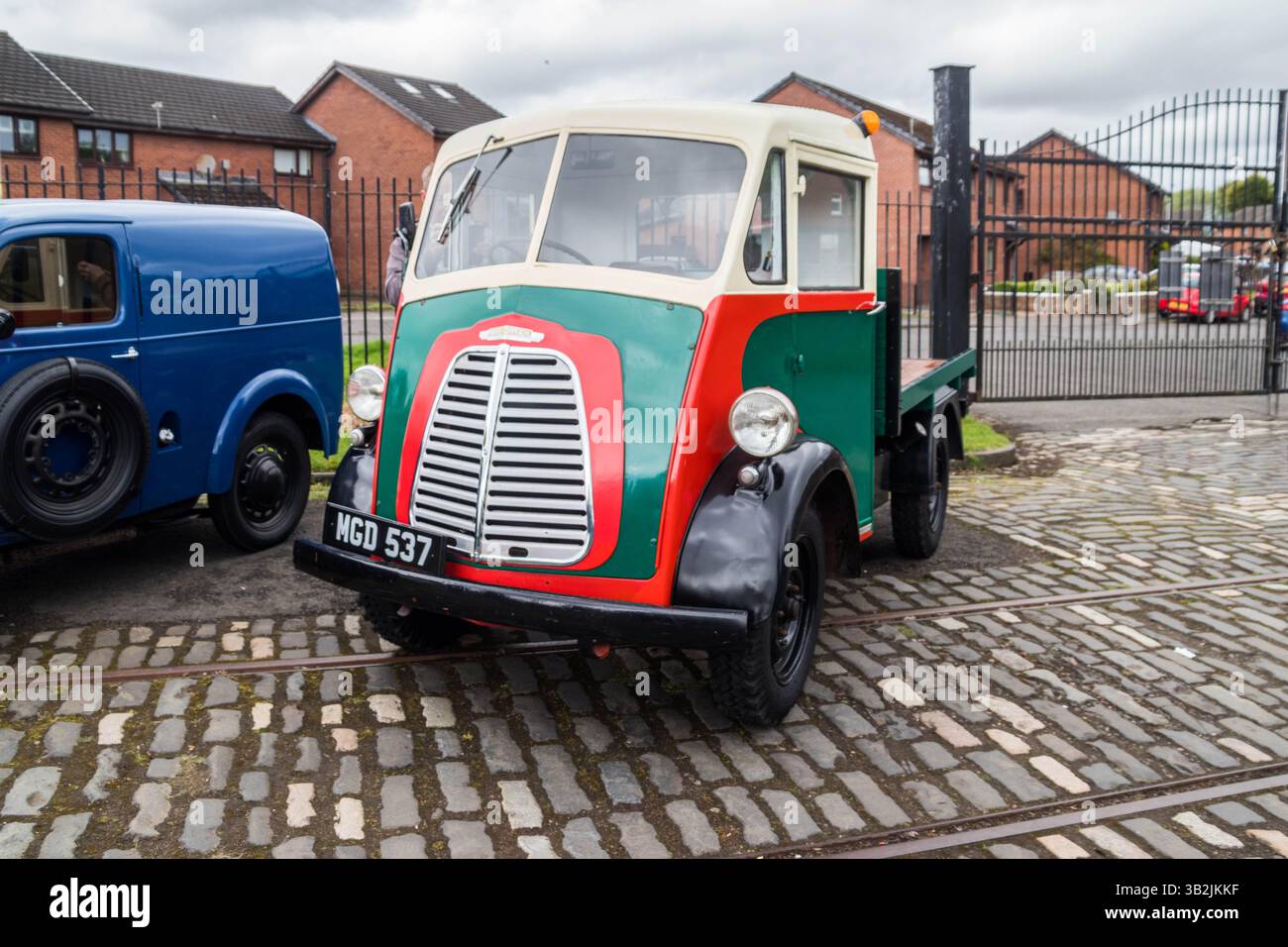 Morris Commercial J Typ 1950s klassischer Lkw Stockfoto