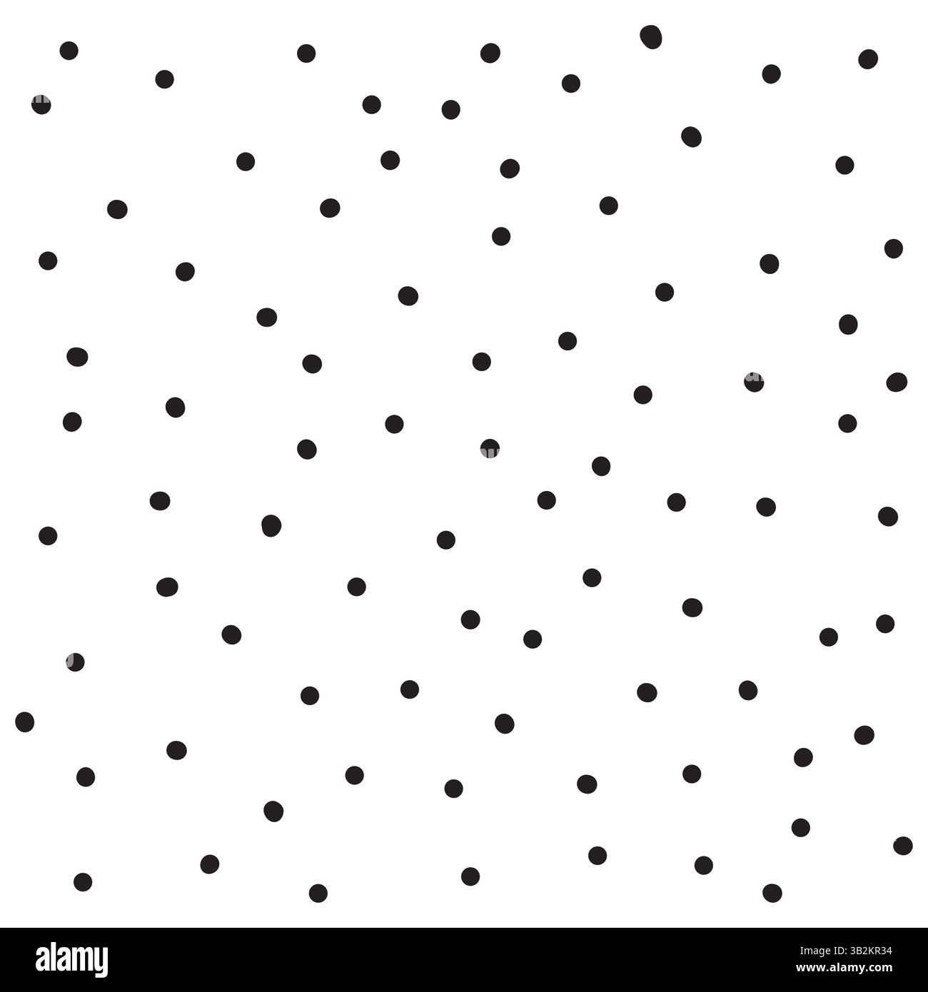 Abstraktes, nahtloses Punktmuster. Kritzele Schnee oder Polka Dot Hintergrund Stock Vektor