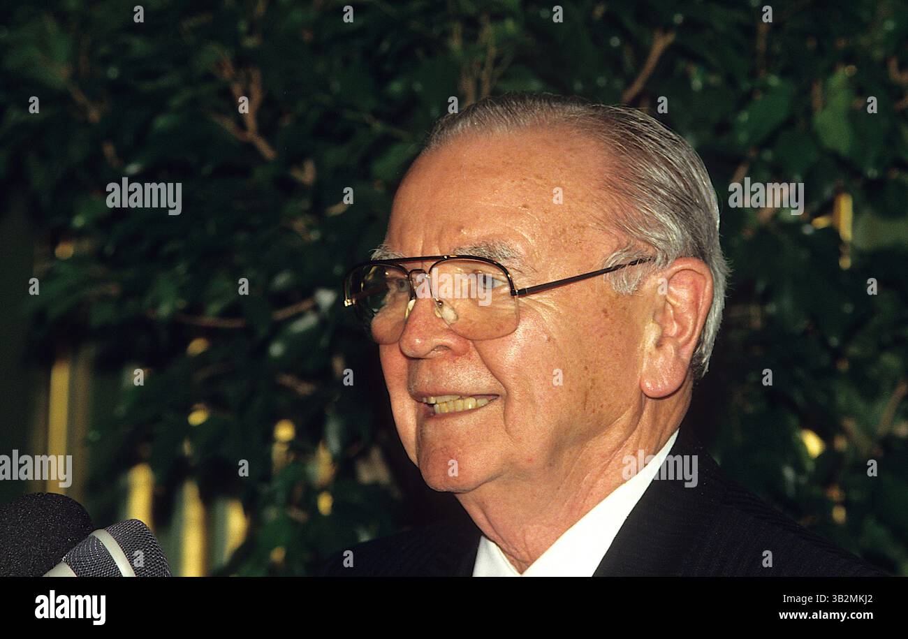 20. Mai 1987 - Washington, District of Columbia, Vereinigte Staaten von Amerika - Washington DC. 5-20-1987.William Joseph Brennan Jr. Associate Justice des Obersten Gerichtshofs der Vereinigten Staaten. . Abbildung: Mark Reinstein (Bild: © Mark Reinstein via ZUMA Wire) Stockfoto