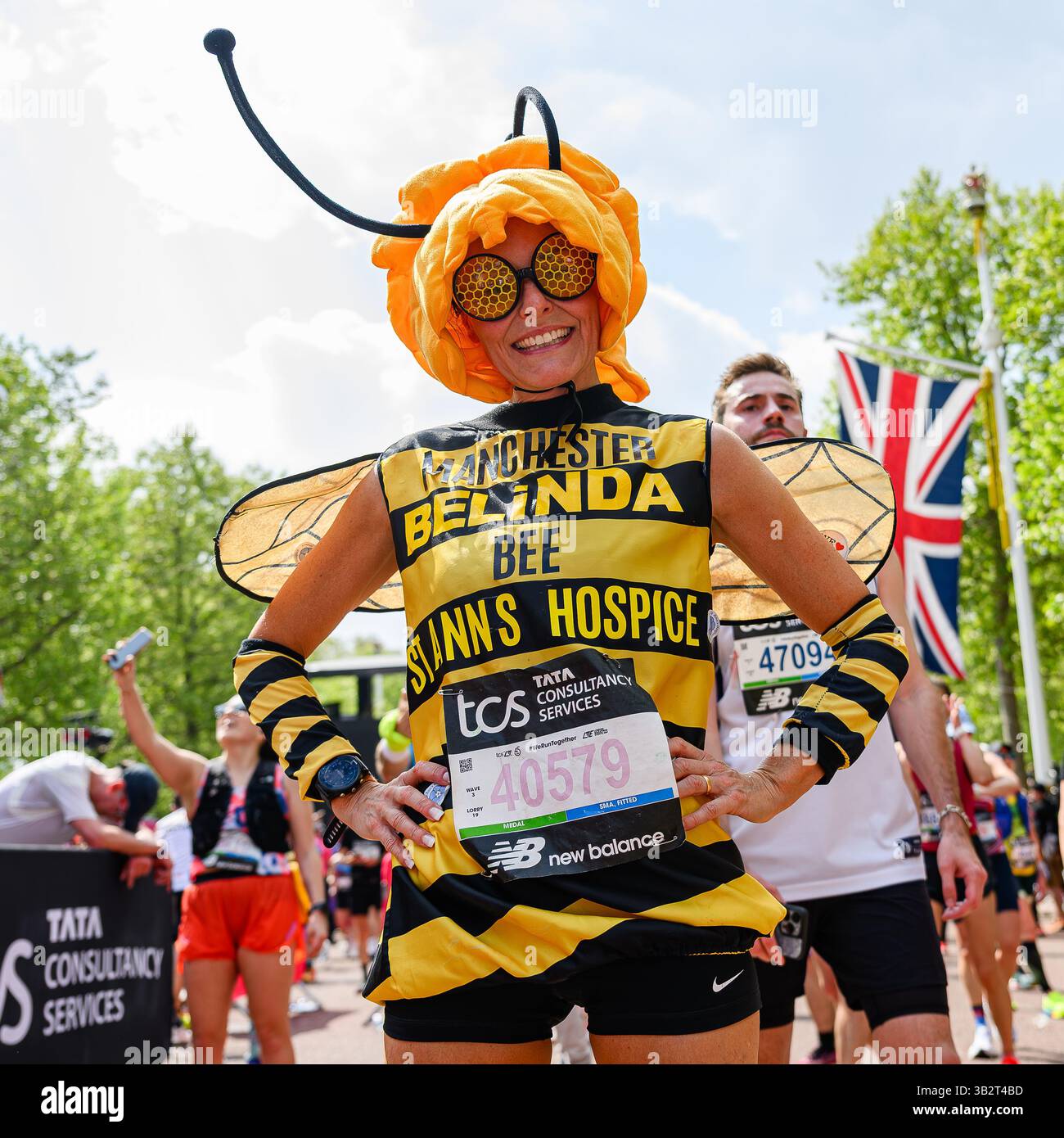 LONDON, VEREINIGTES KÖNIGREICH. April 25. Während des TCS London Marathon 2025 in der Mall am Sonntag, 27. April 2025 in LONDON, GROSSBRITANNIEN. Quelle: Taka G Wu/Alamy Live News Stockfoto