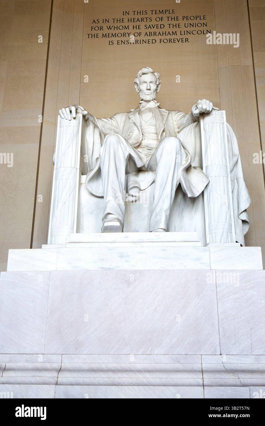 Washington, Vereinigte Staaten von Amerika - 12. September 2023: Abraham Lincoln Memorial in Washington, Vereinigte Staaten von Amerika Stockfoto