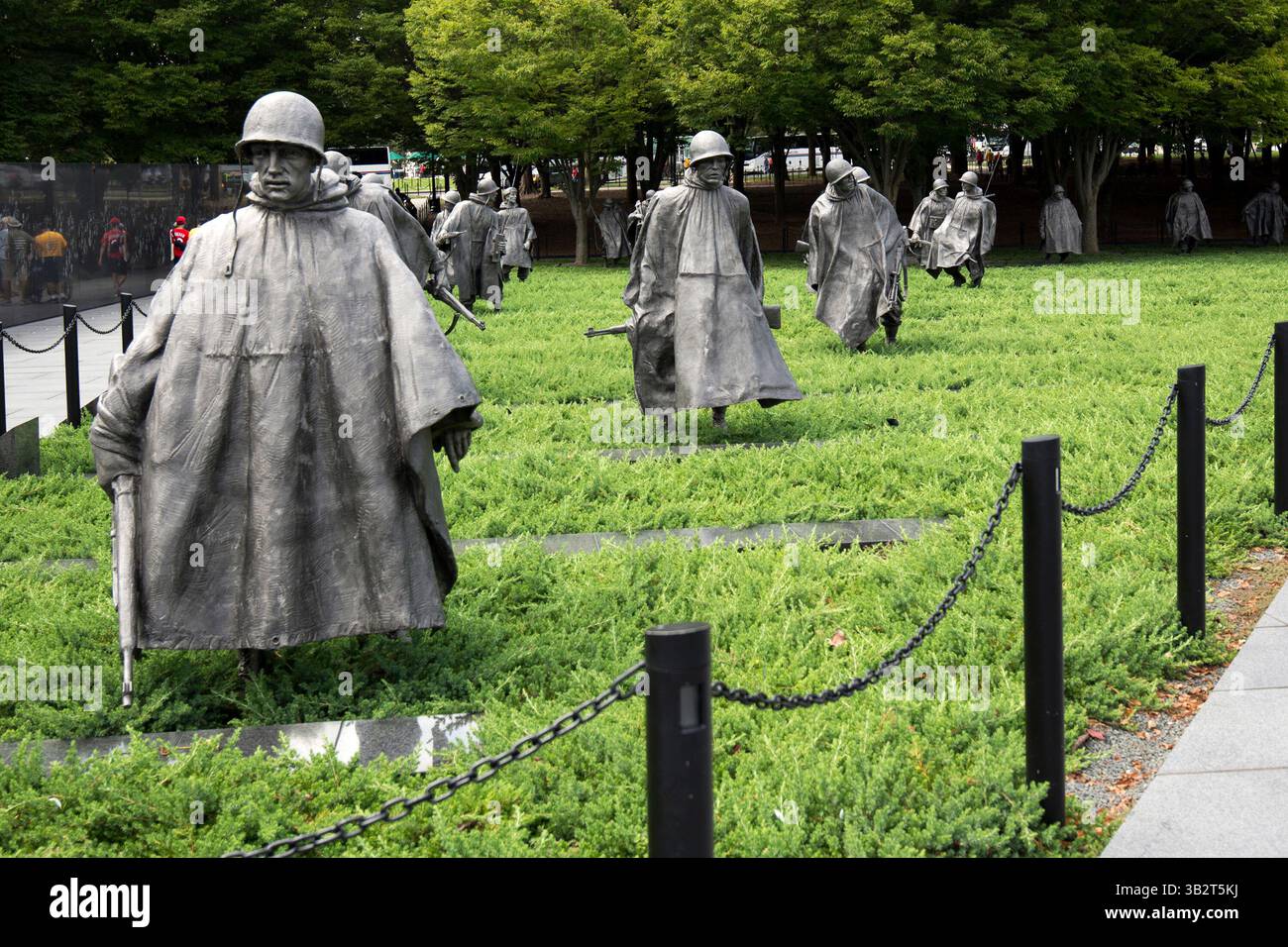 Washington, Vereinigte Staaten von Amerika - 12. September 2023: Korean war Veterans Memorial in Washington in den Vereinigten Staaten von Amerika Stockfoto