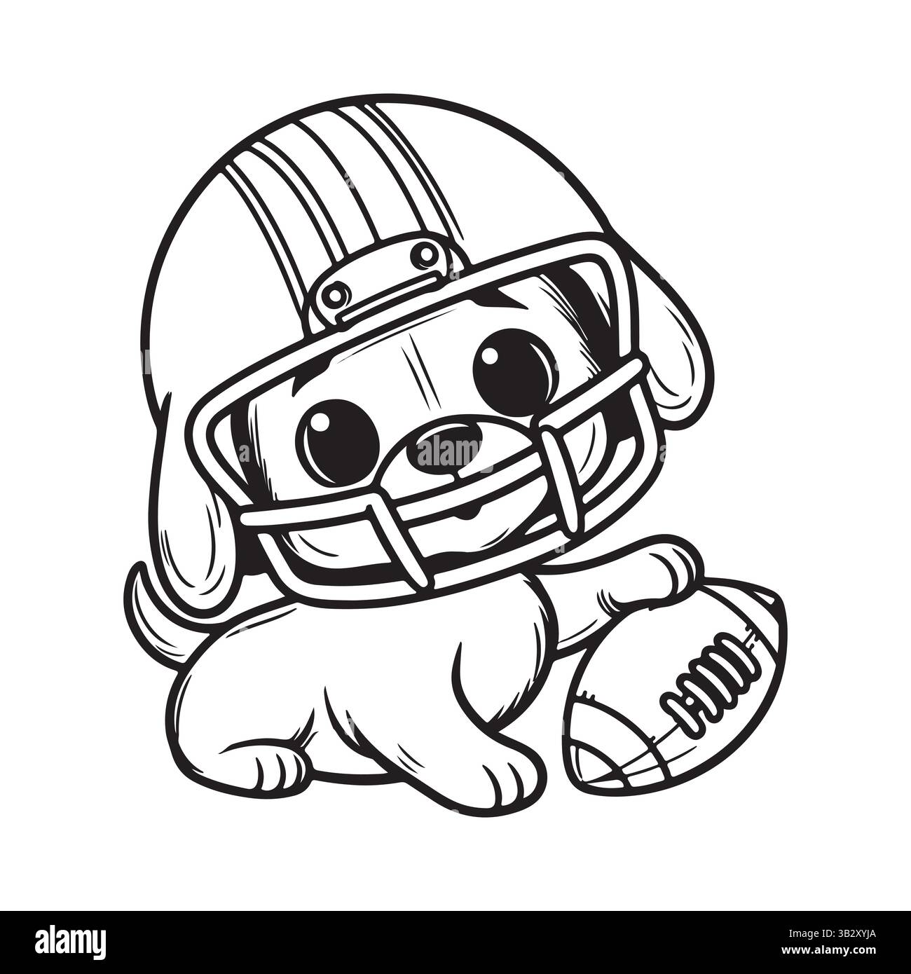 Cartoon Welpen Vektor-Kunst – Niedliche Hund Digitale Illustration Stock Vektor