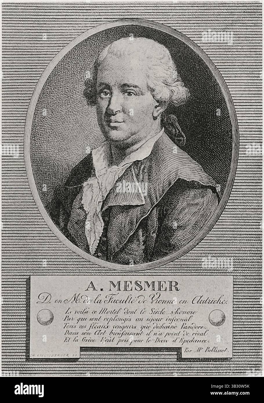 15. November 2014 - Franz Anton Mesmer (1734-1815), deutscher Arzt und Theoretiker über Tiermagnetismus oder Mesmerismus, Buchillustration aus â œCagliostro, die Pracht und das Elend Eines Meisters von Magicâ€, Chapman and Hall LTD, W.R.H. Trowbridge, 1910 (Kreditbild: © Glasshouse Via ZUMA Wire) Stockfoto