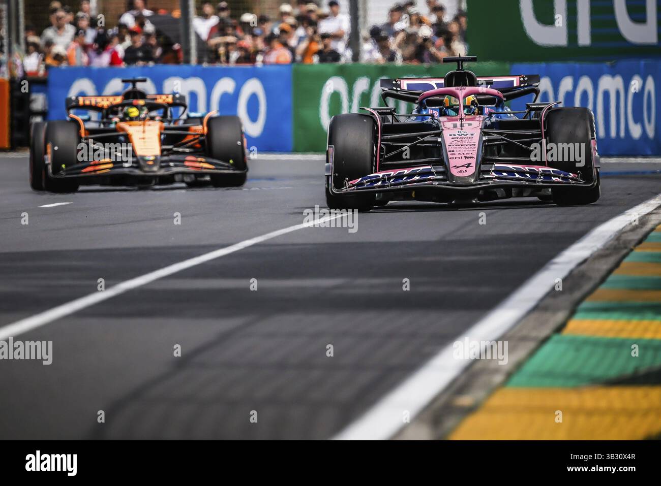 MELBOURNE, AUSTRALIEN - 15. MÄRZ: Jack Doohan aus Australien fährt das BWT Alpine F1 Team A525 Renault beim dritten Training in der Australian Gran 2025 Stockfoto