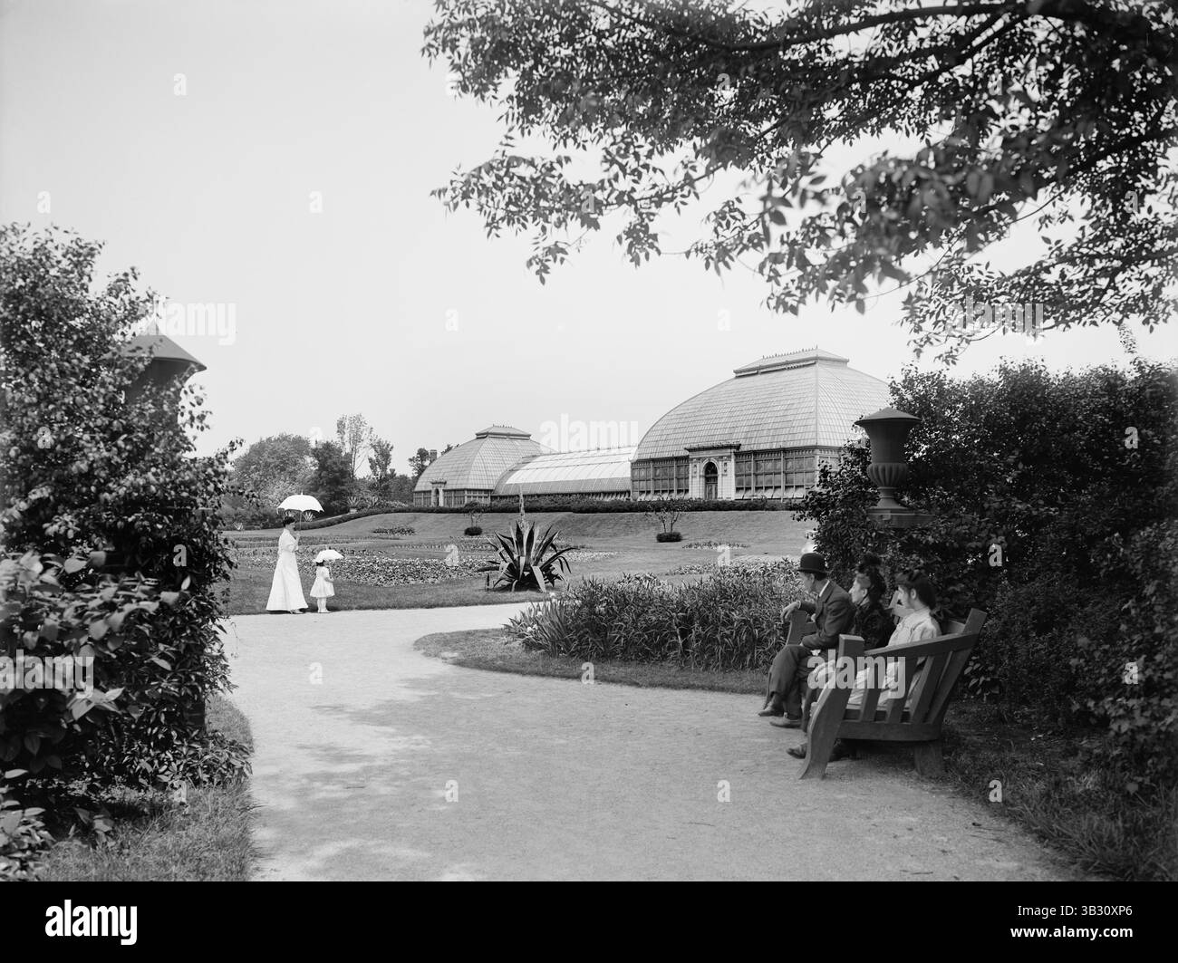 Dezember 2015 - Conservatory, Washington Park, Chicago, Illinois USA, ca. 1905 (Bild: © Glasshouse Via ZUMA Wire) Stockfoto