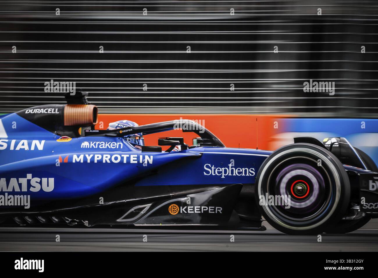 MELBOURNE, AUSTRALIEN - 15. MÄRZ: Alexander Albon aus Thailand fährt den Atlassian Williams Racing FW47 während des dritten Trainings im Australian Gr 2025 Stockfoto