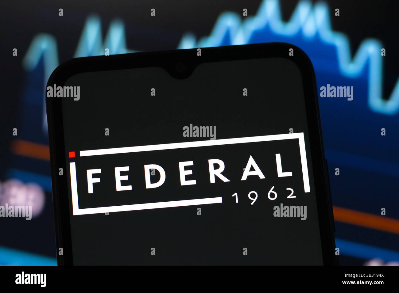 Kanada. April 2025. In dieser Abbildung wird das Logo des Federal Realty Investment Trust auf einem Smartphone-Bildschirm angezeigt. (Foto von Thomas Fuller/SOPA Images/SIPA USA) *** ausschließlich für redaktionelle Nachrichten *** Credit: SIPA USA/Alamy Live News Stockfoto