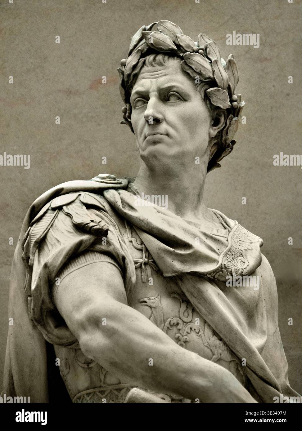 Julius Cäsar – Gaius Julius Cäsar 100–44 v. Chr. römischer Kaiser, von Nicolas Coustou 1658–1733 Louvre Stockfoto