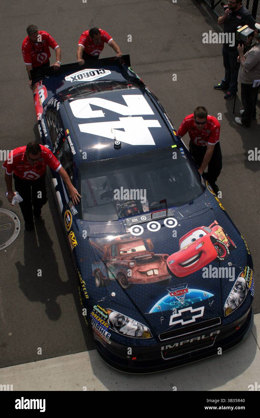 19. Juni 2011 - Brooklyn, Michigan, USA - eine Draufsicht auf die #42 Autos 2 Chevy-Lackierung. (Kredit-Bild: © Alan Ashley/Southcreek Global/ZUMAPRESS.com) Stockfoto