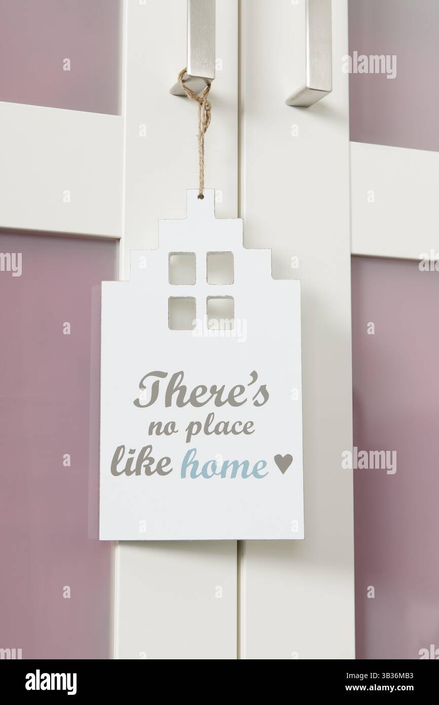 Türbügel ohne einen Ort wie Zuhause Stockfoto