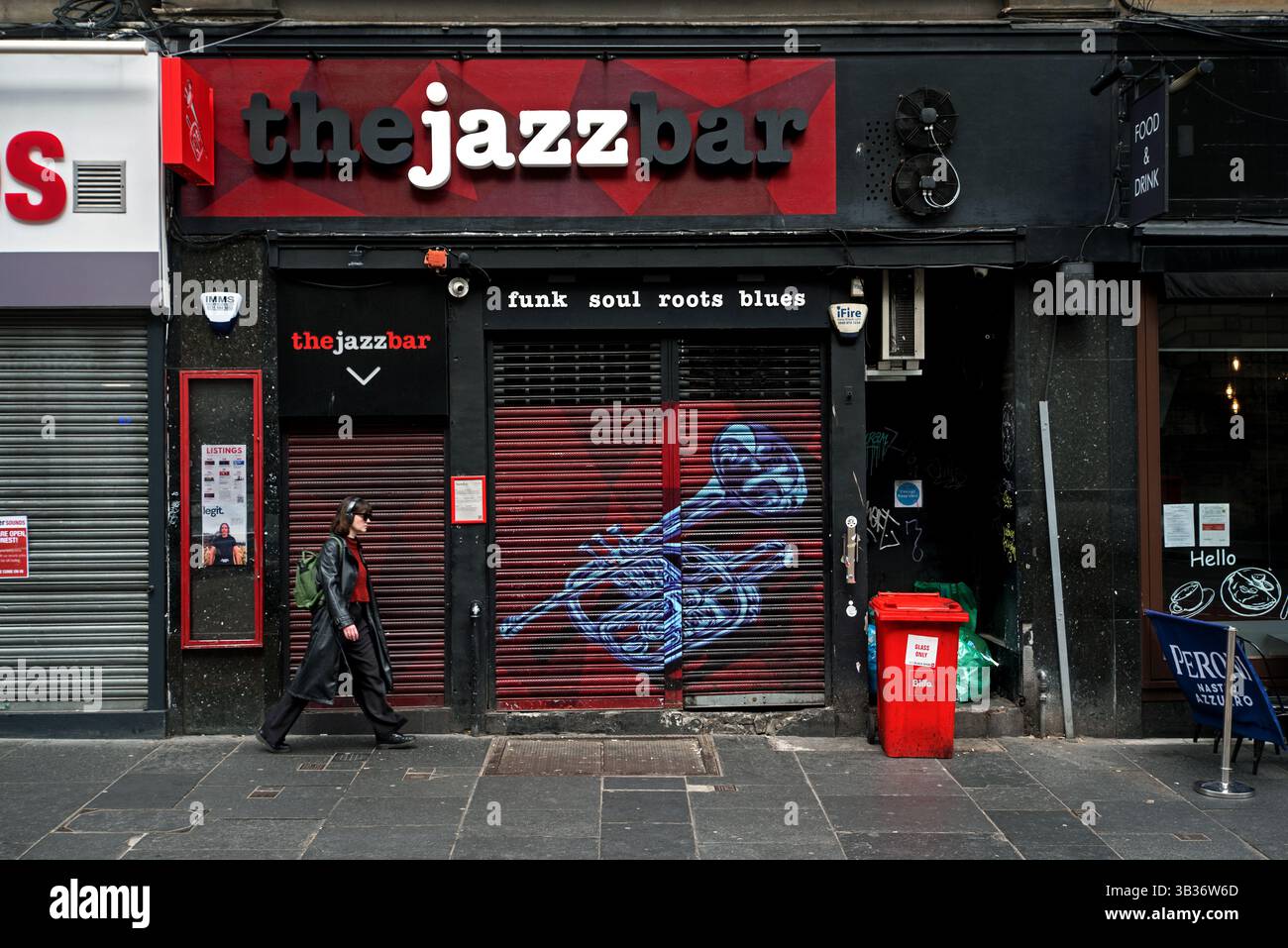 The Jazz Bar on Chambers Street, Edinburgh, Schottland, Großbritannien. Stockfoto