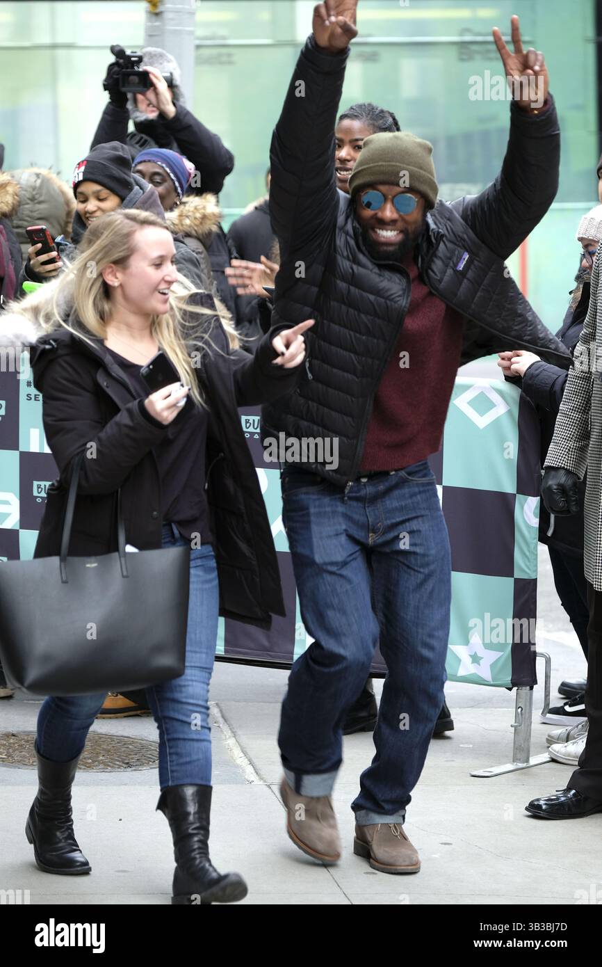 16. Januar 2018 – New York, New York, USA – der Schauspieler Trevante Rhodes trat am 16. Januar 2018 bei der Build Series in New York City auf (Foto: © Curtis Means/Ace Pictures via ZUMA Press) Stockfoto