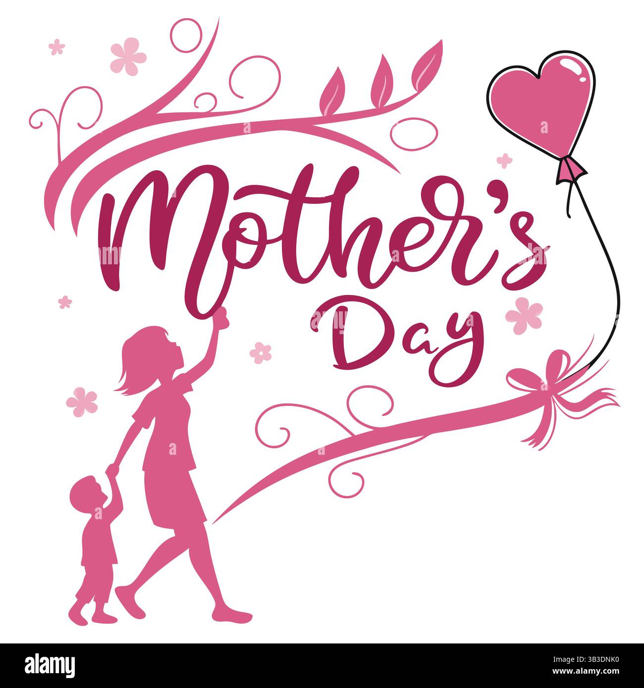 Happy Mother’s Day Wishes for every type of Mom – Design für T-Shirts Stock Vektor