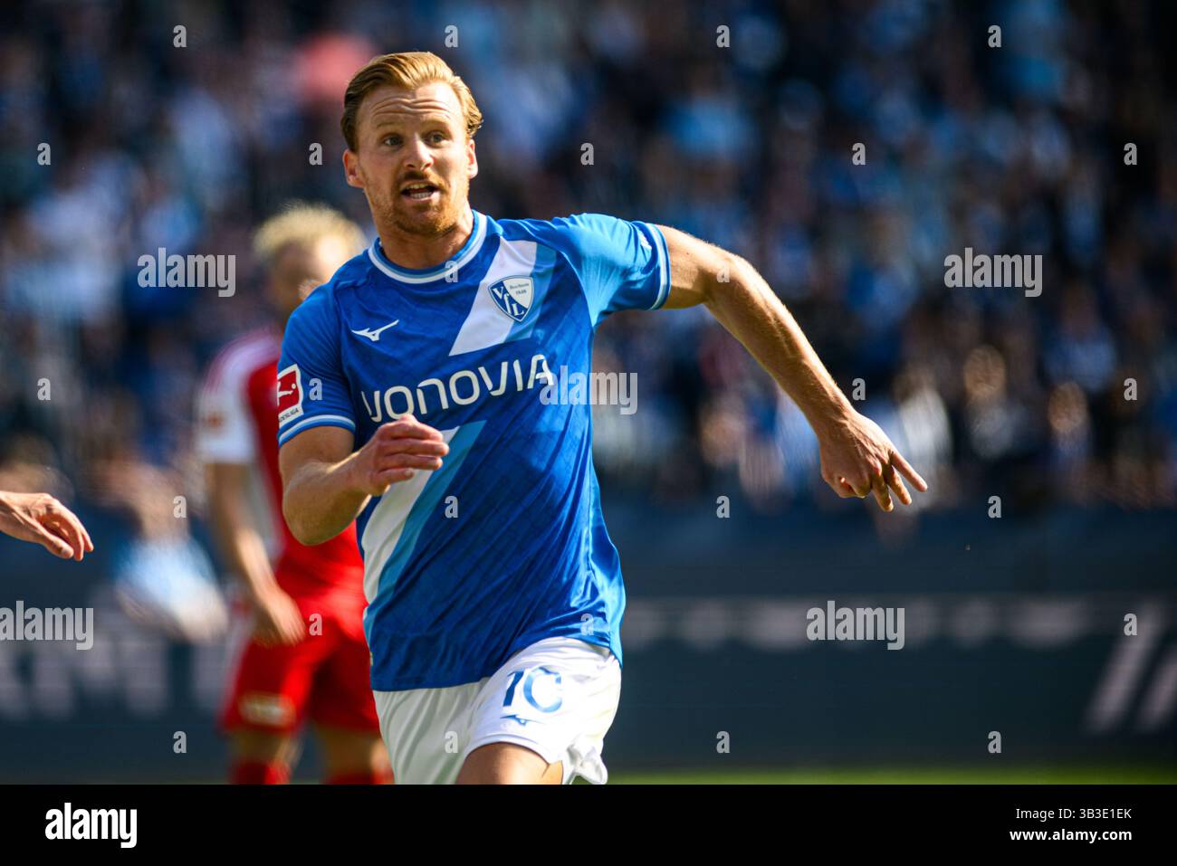 BOCHUM - 27. APRIL 2025: Dani de Wit - das Bundesliga-Spiel VfL Bochum - 1. FC Union Berlin 1:1 im Vonovia Stadion. Stockfoto