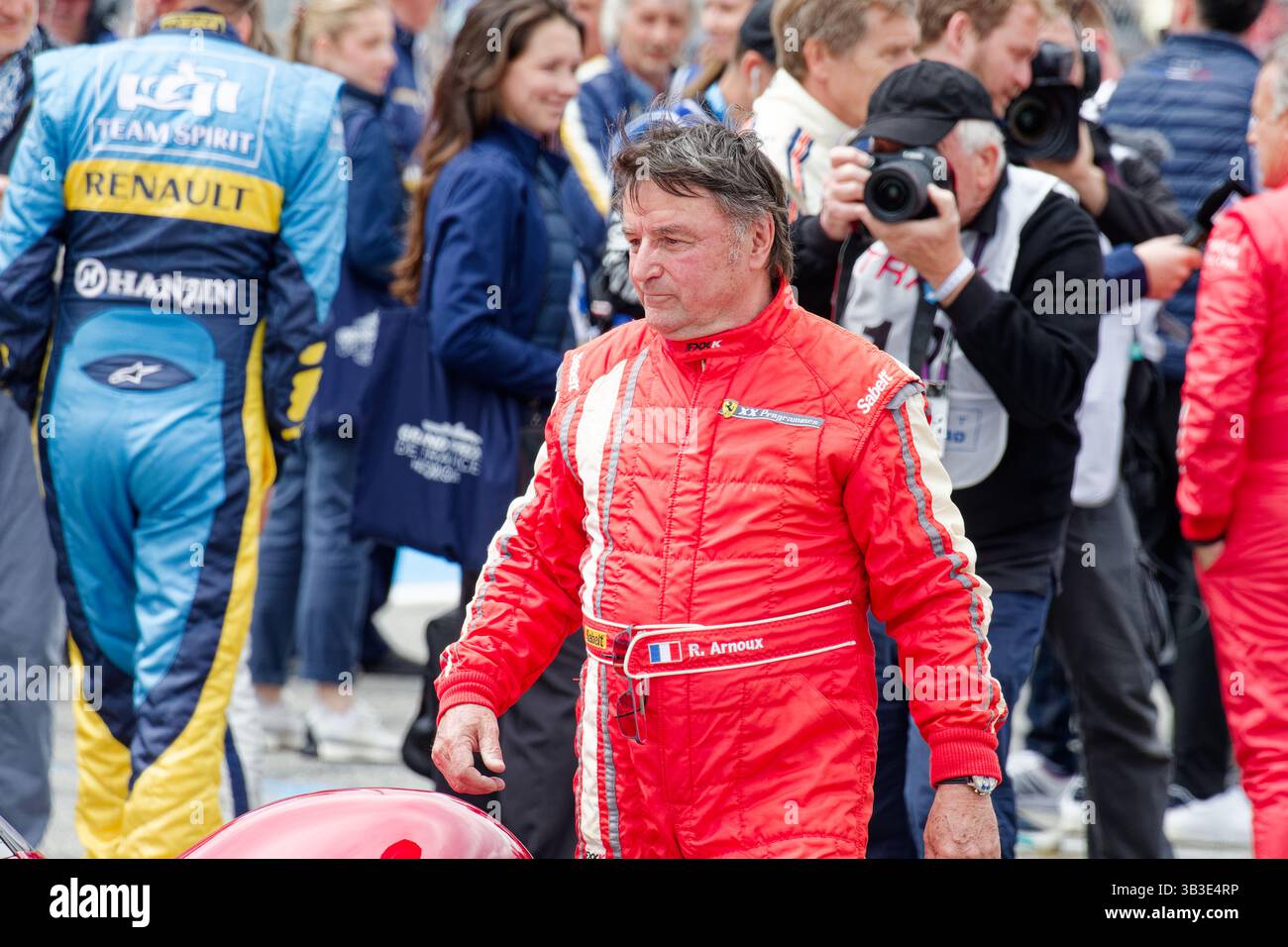 GP de France Historique 2025 auf Circuit Paul Ricard, Castellet, FRANKREICH, 26/04/2025 Florent 'MrCrash' B.. Stockfoto