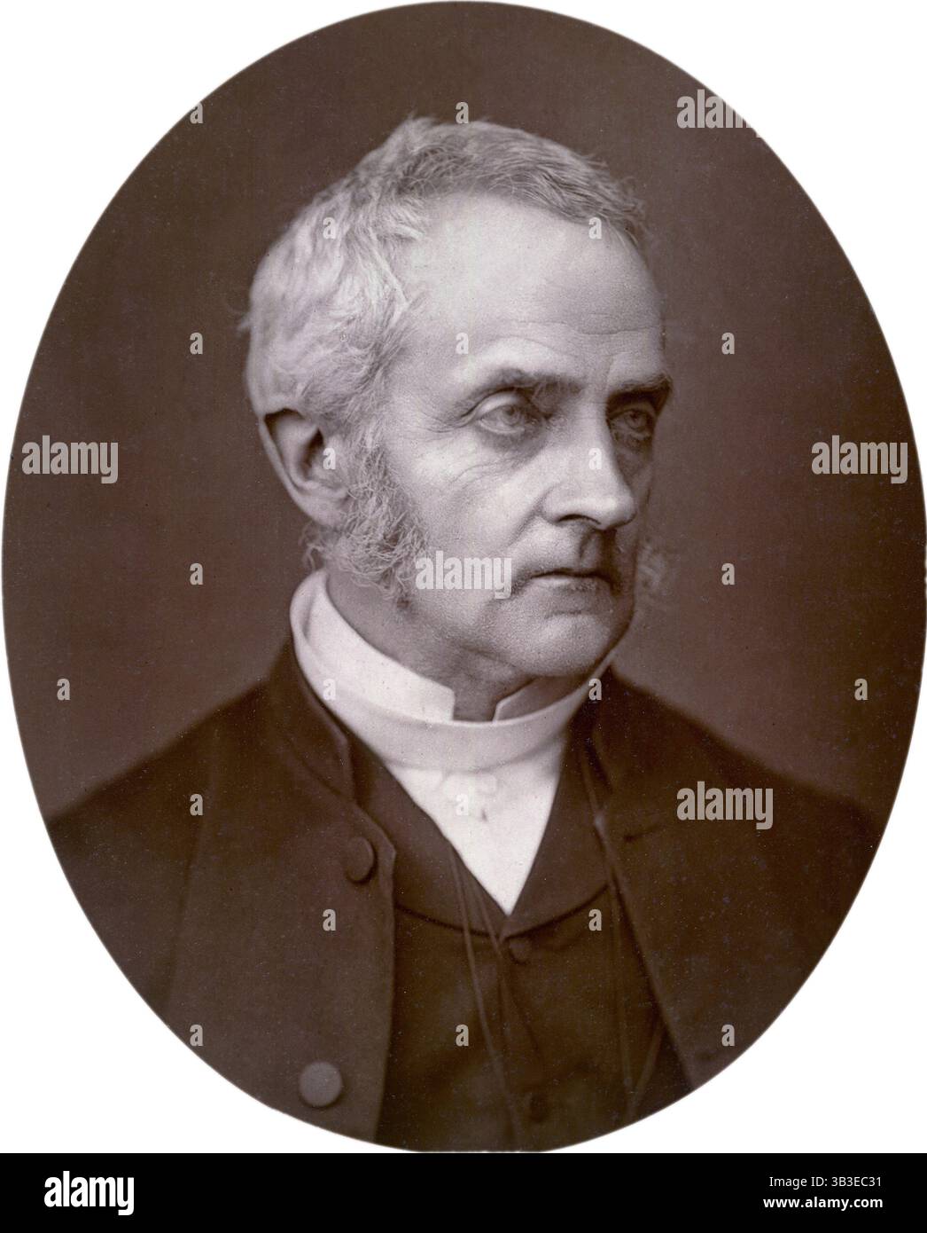 Arthur Penrhyn Stanley, Dekan von Westminster, 1880. Stanley reiste ausgiebig in Europa, Amerika und Asien. 1864 wurde er Dekan. Während seiner Zeit in Westminster war er sehr daran interessiert, dass Geistliche und Laien die Möglichkeit erhielten, ihre Meinung zu äußern. Er war begierig darauf, dass die Menschen Westminster und seine Geschichte genauso schätzen sollten wie er und veranstaltete Partys rund um das Gebäude. Stockfoto