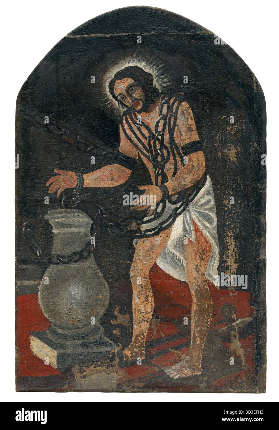 Christus in Ketten, 1851-1900. Stockfoto