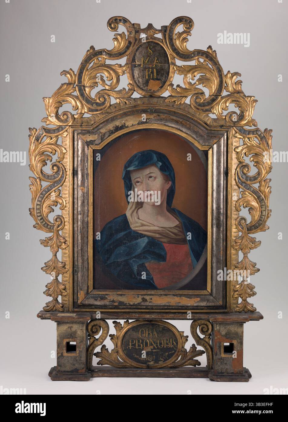 Traurige Mutter Ecce Homo, um 1750. Stockfoto
