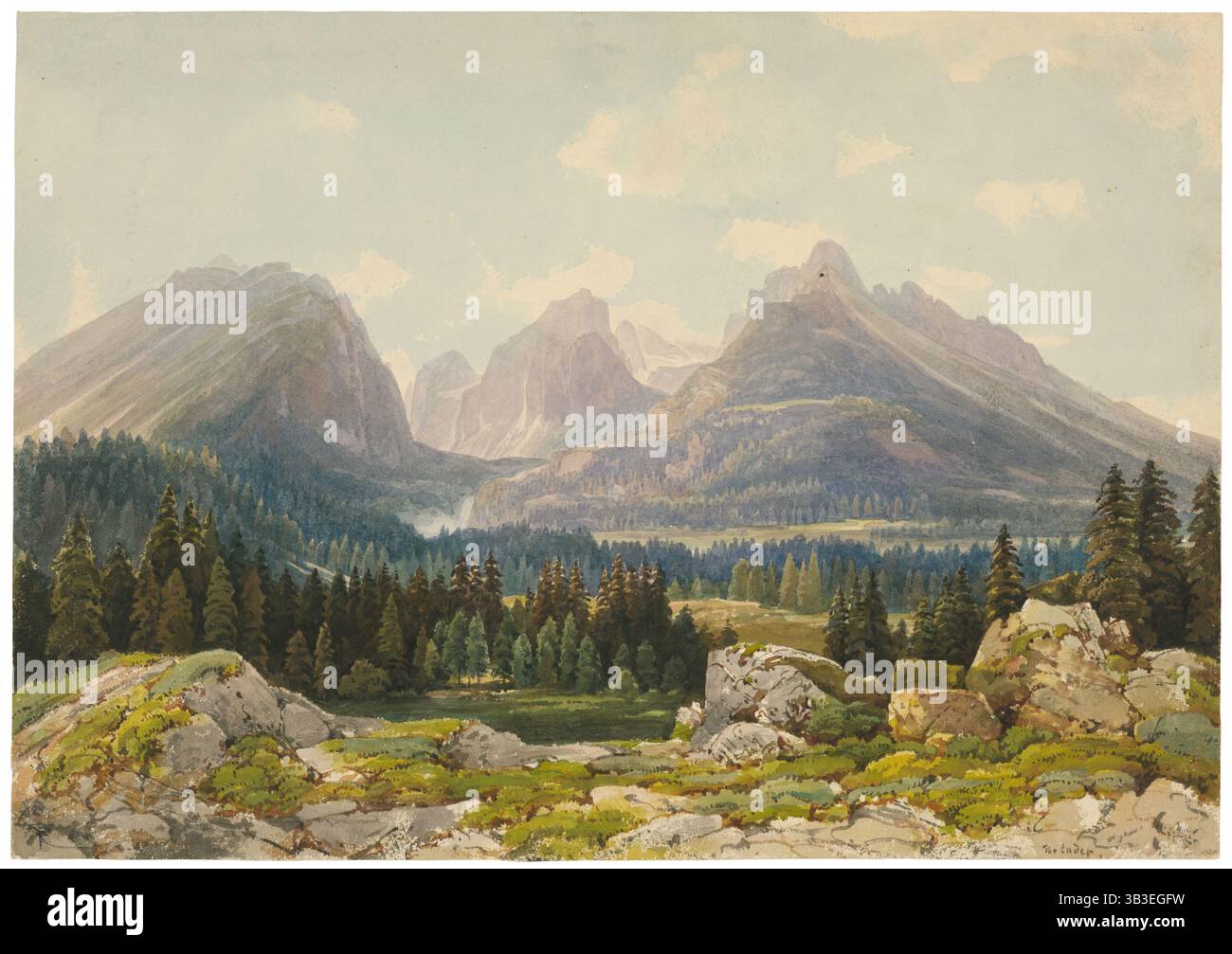 Blick auf die Tatra, 1861/1863. Stockfoto