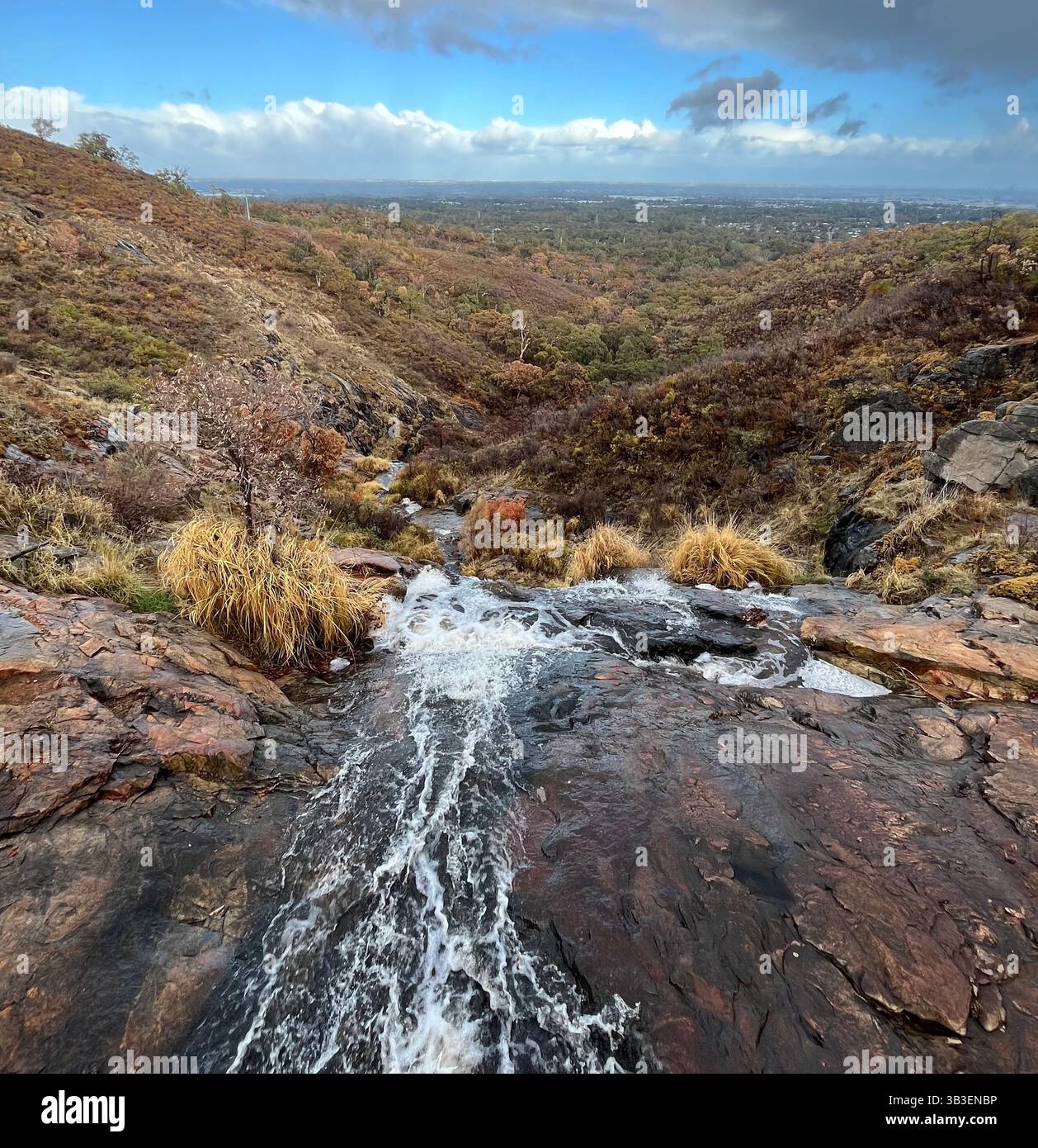 Wasserfall in Perth, Western Australia - Smartphone-aufgenommenes Stockfoto