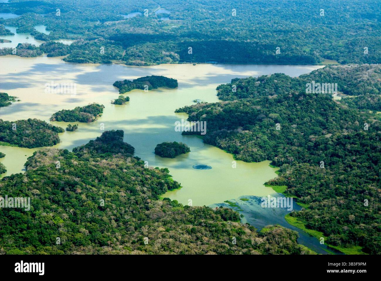 Panama.Panamakanal.Gatun See. Stockfoto
