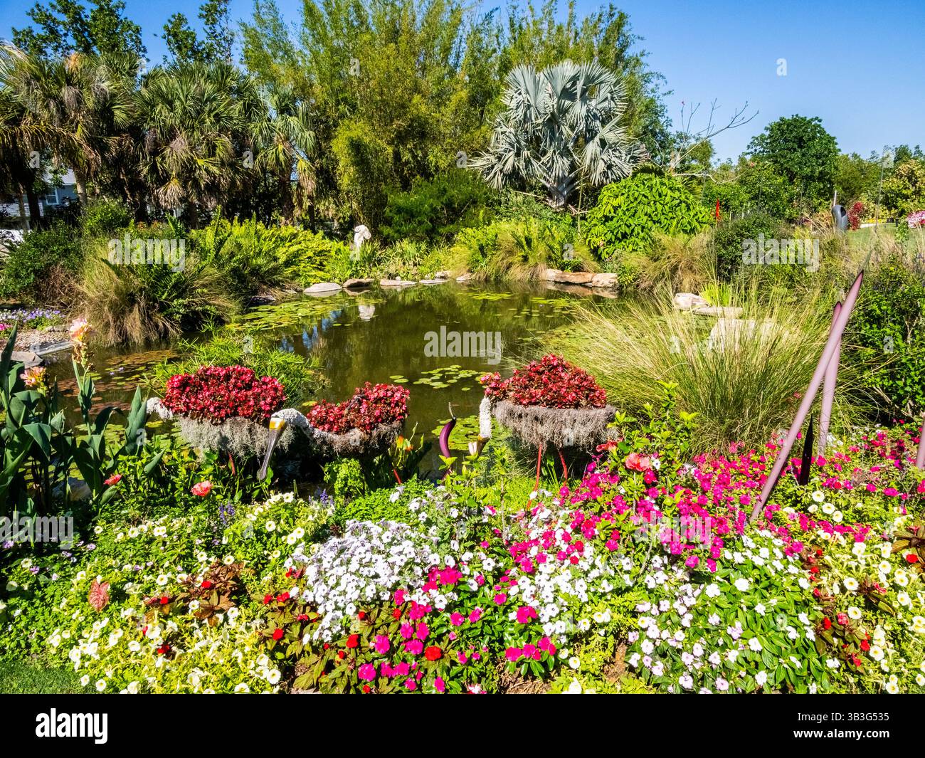 Peace River Botanical & Sculpture Gardens in Punta Gorda Florida USA Stockfoto
