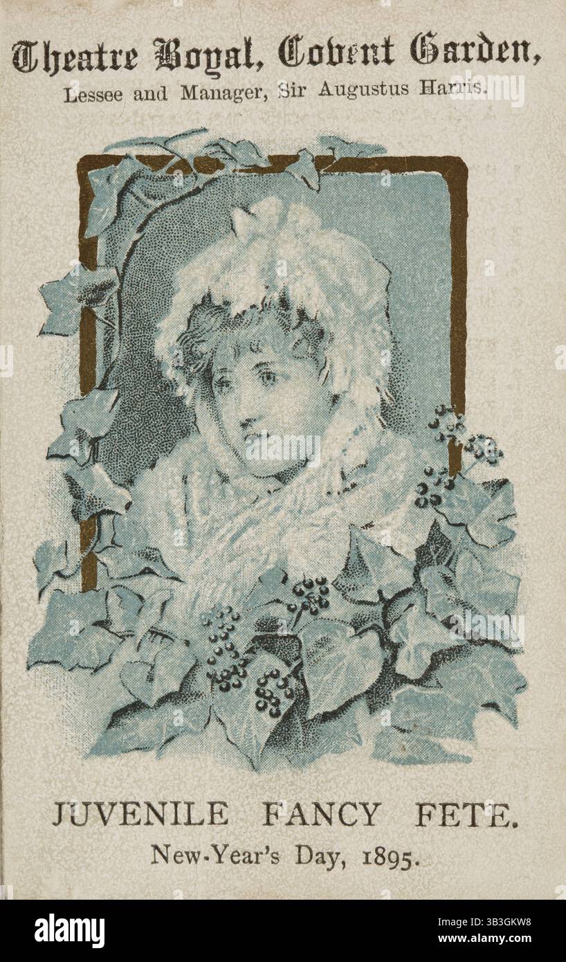 Jugendfest im Theatre Royal, Covent Garden, Neujahrstag 1895. Stockfoto