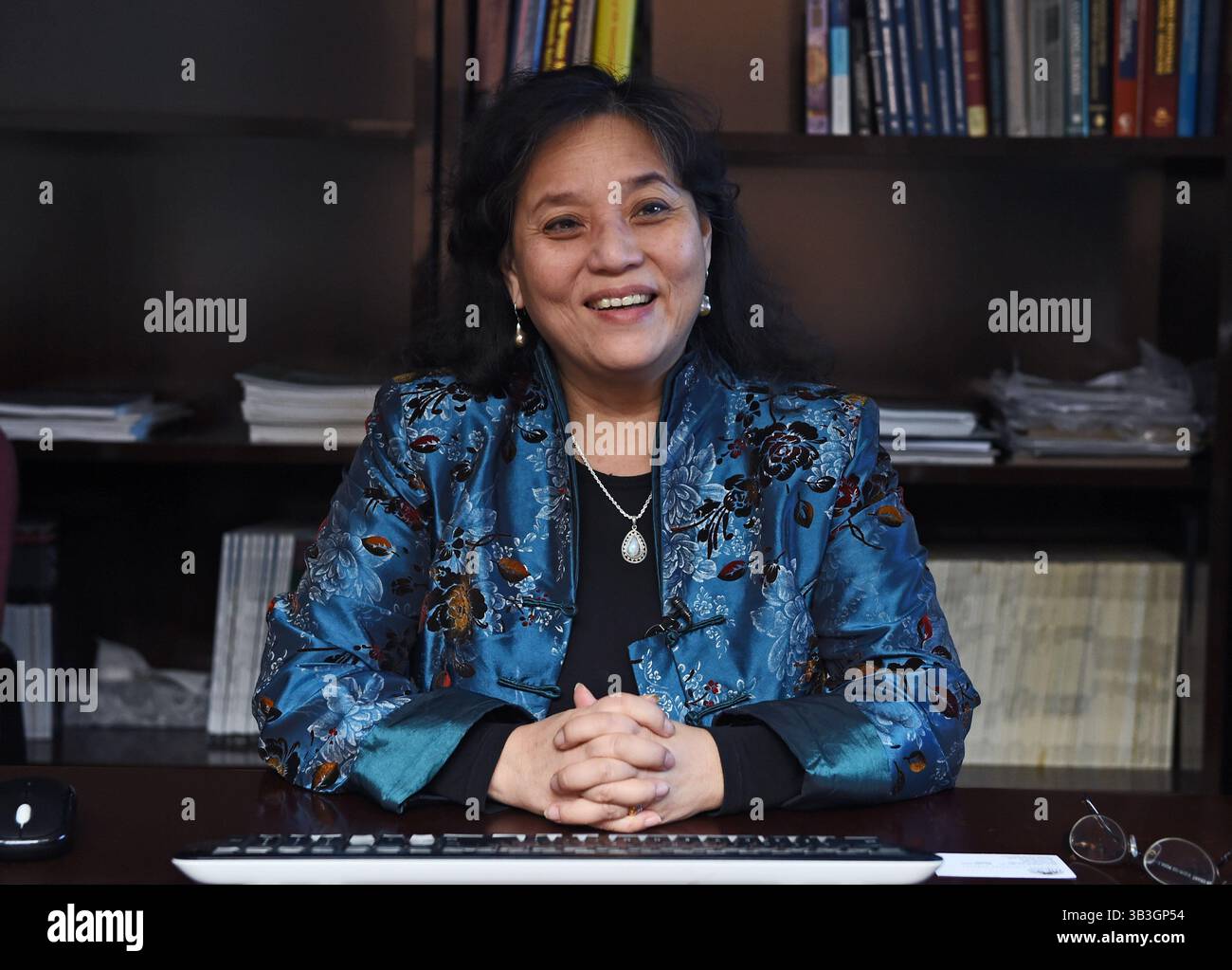 19. Februar 2018 - Baltimore, MD, USA - Dr. Linda Chang leitet ein Team von mehr als einem Dutzend Forschern an der University of Maryland und nimmt an einer nationalen Studie zur Entwicklung des Gehirns bei Jugendlichen Teil. Mehr als 11.000 Kinder aus verschiedenen Teilen der USA werden über einen Zeitraum von 10 Jahren rekrutiert und studiert. (Bild: © Kenneth K. Lam/TNS via ZUMA Wire) Stockfoto