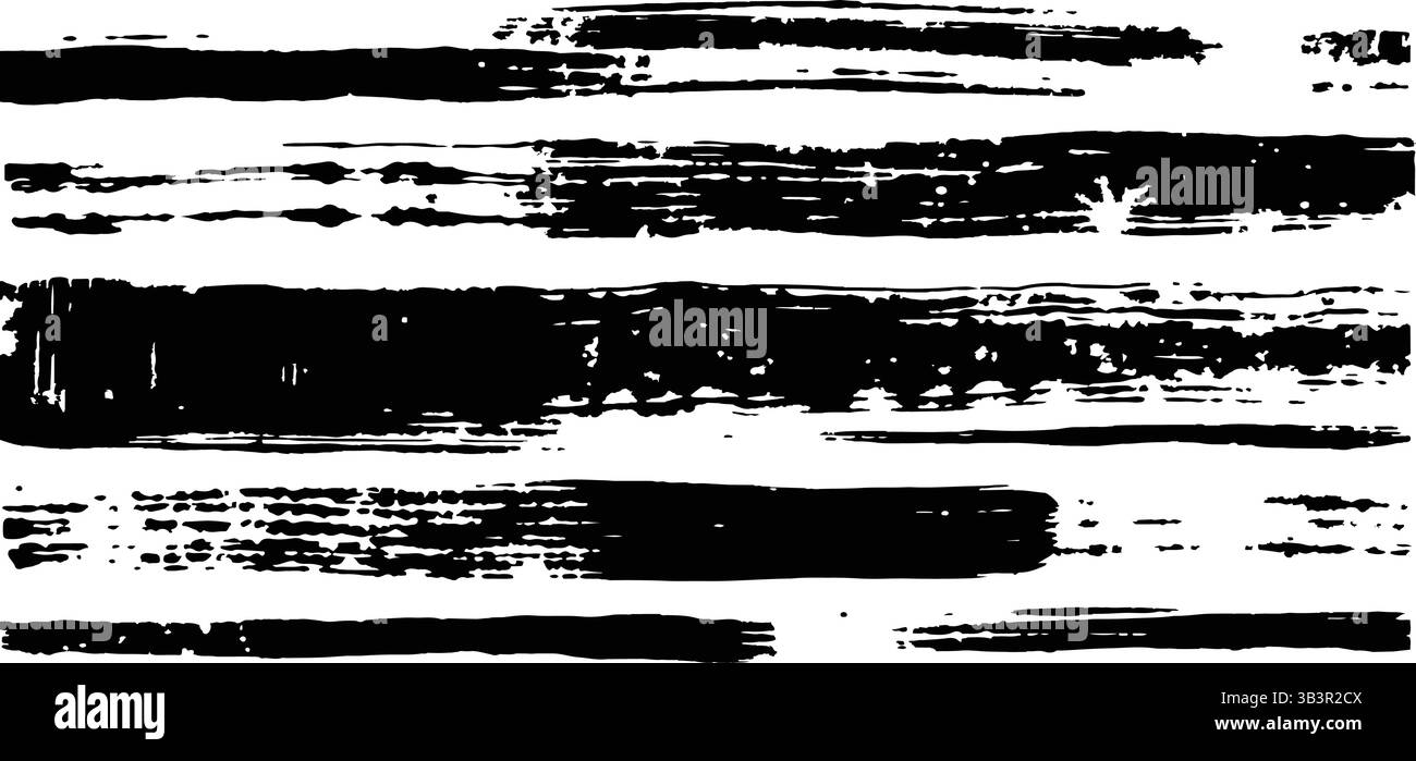 Professionelle Pinselset-Kollektion – Procreate Paint Pinsel, Digital Art Tools für Künstler und Designer Stock Vektor