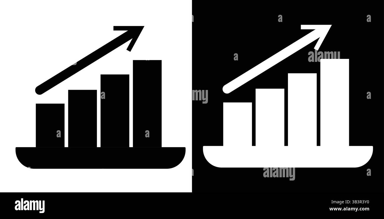 Diagrammsatz Für Geschäftswachstum - Pfeildiagramme, Fortschrittsbalken Und Gewinndiagramme Vektorsammlung Stock Vektor