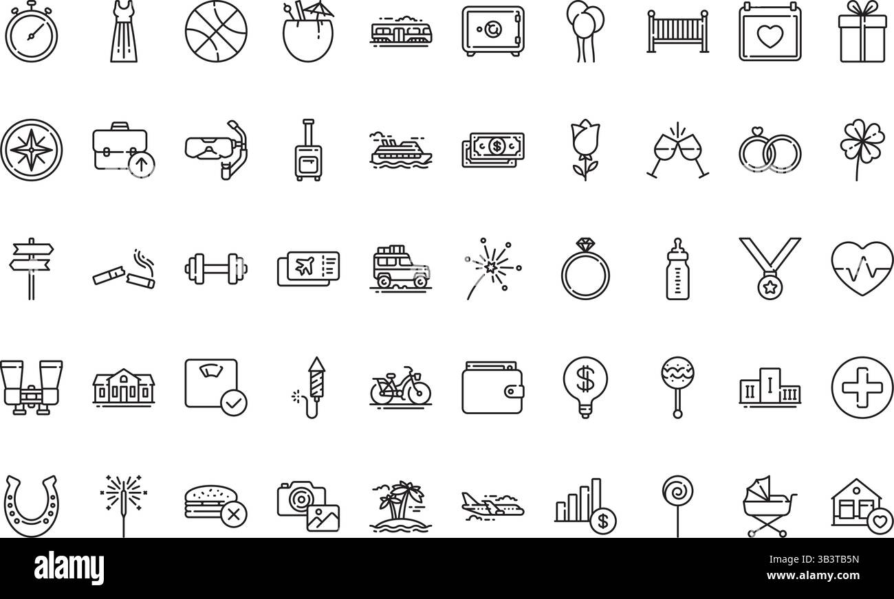 Auflösungssymbole für Neujahr einfaches Vektorsymbol. Illustration Symbol Design Vorlage für Web Mobile UI Element. Stock Vektor