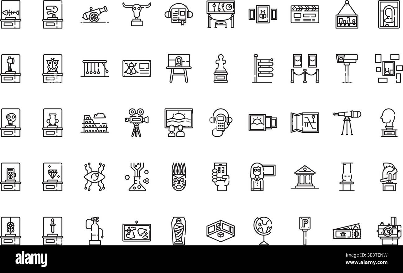 Museumssymbole einfaches Vektorsymbol. Illustration Symbol Design Vorlage für Web Mobile UI Element. Stock Vektor