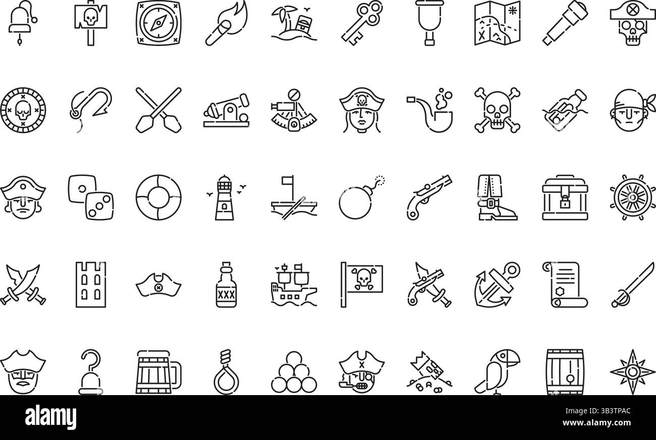 Piratensymbole einfaches Vektorsymbol. Illustration Symbol Design Vorlage für Web Mobile UI Element. Stock Vektor