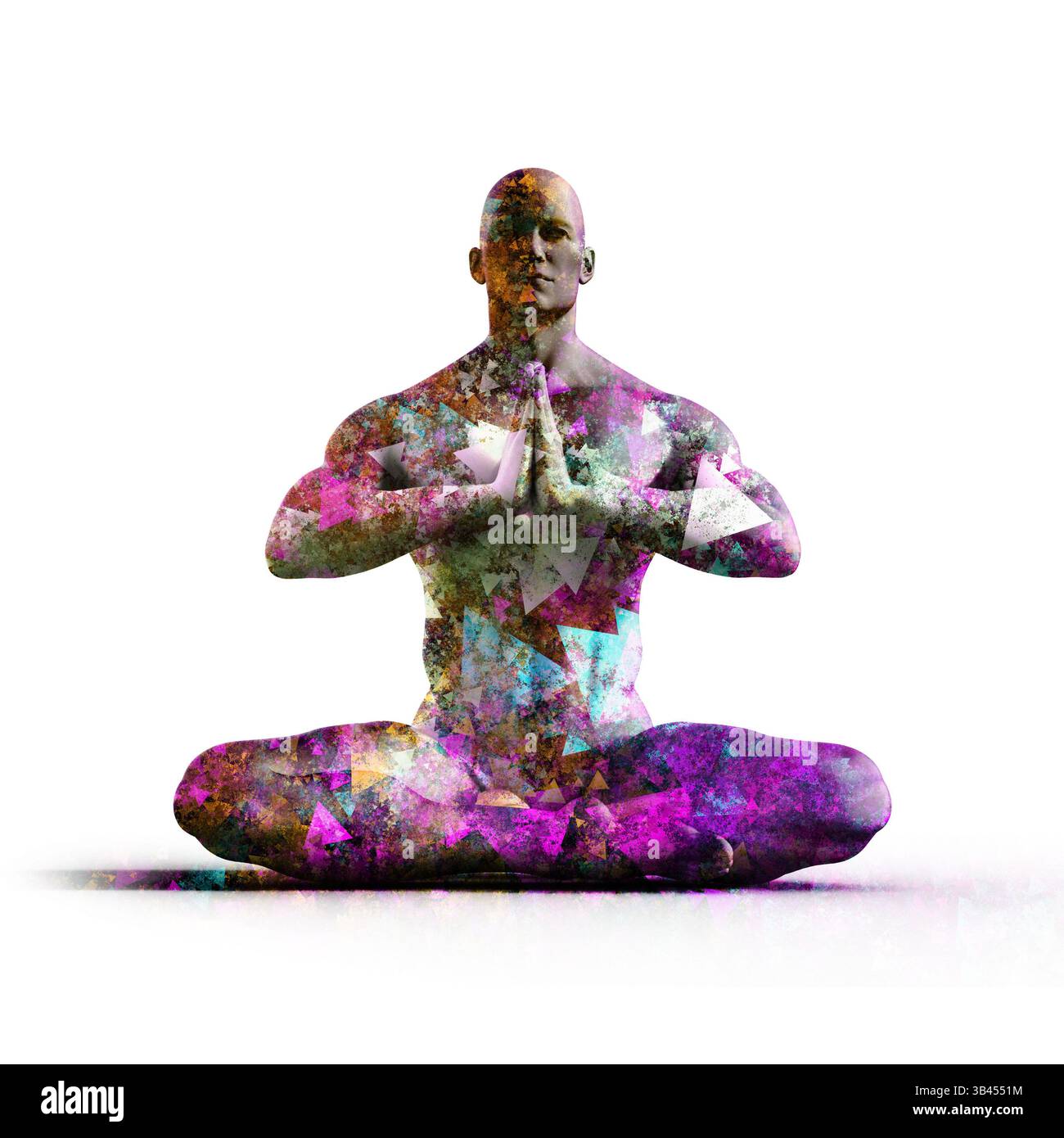 Deep Sleep Meditation Healing als ruhiges Hintergrundkonzept Stockfoto