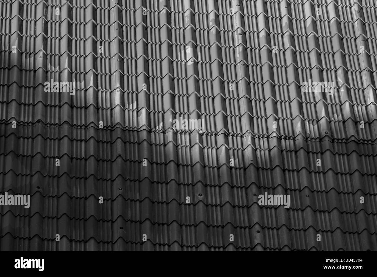 Gefrorene Geometrie bei Sonnenaufgang Stockfoto