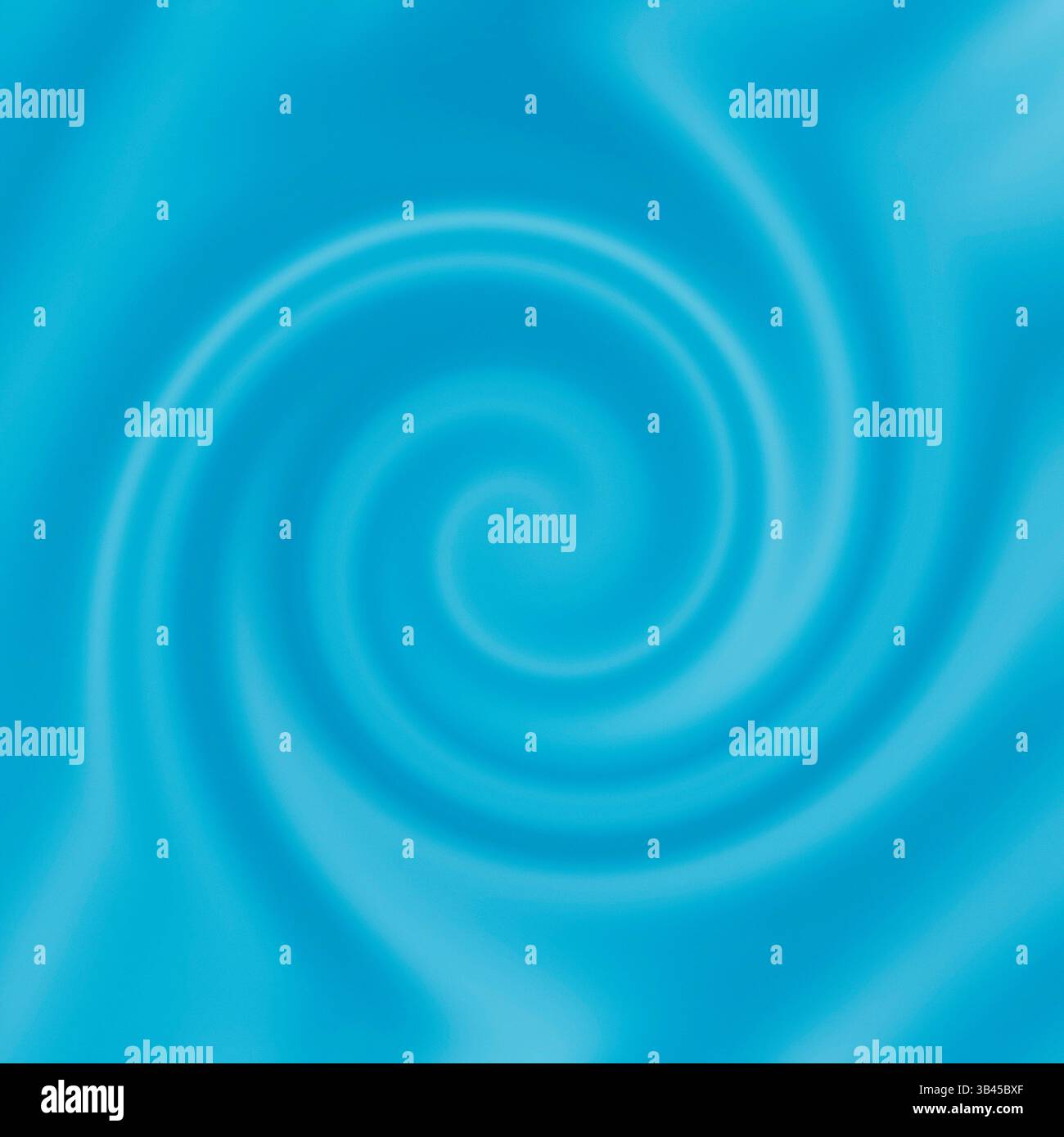 Abstrakter quadratischer Hintergrund: Illustration des türkisfarbenen flüssigen Farbwirbels Stockfoto
