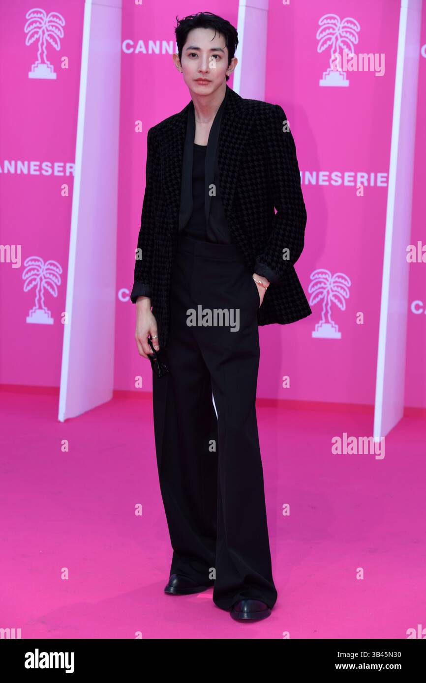 Cannes, Frankreich . April 2025. CANNES, FRANKREICH - 29. APRIL: Lee Soo Hyuk nimmt am 8. Canneseries International Festival am Palais des Festivals am 29. April 2025 in Cannes Teil. Kredit: Media Pictures/Alamy Live News Stockfoto