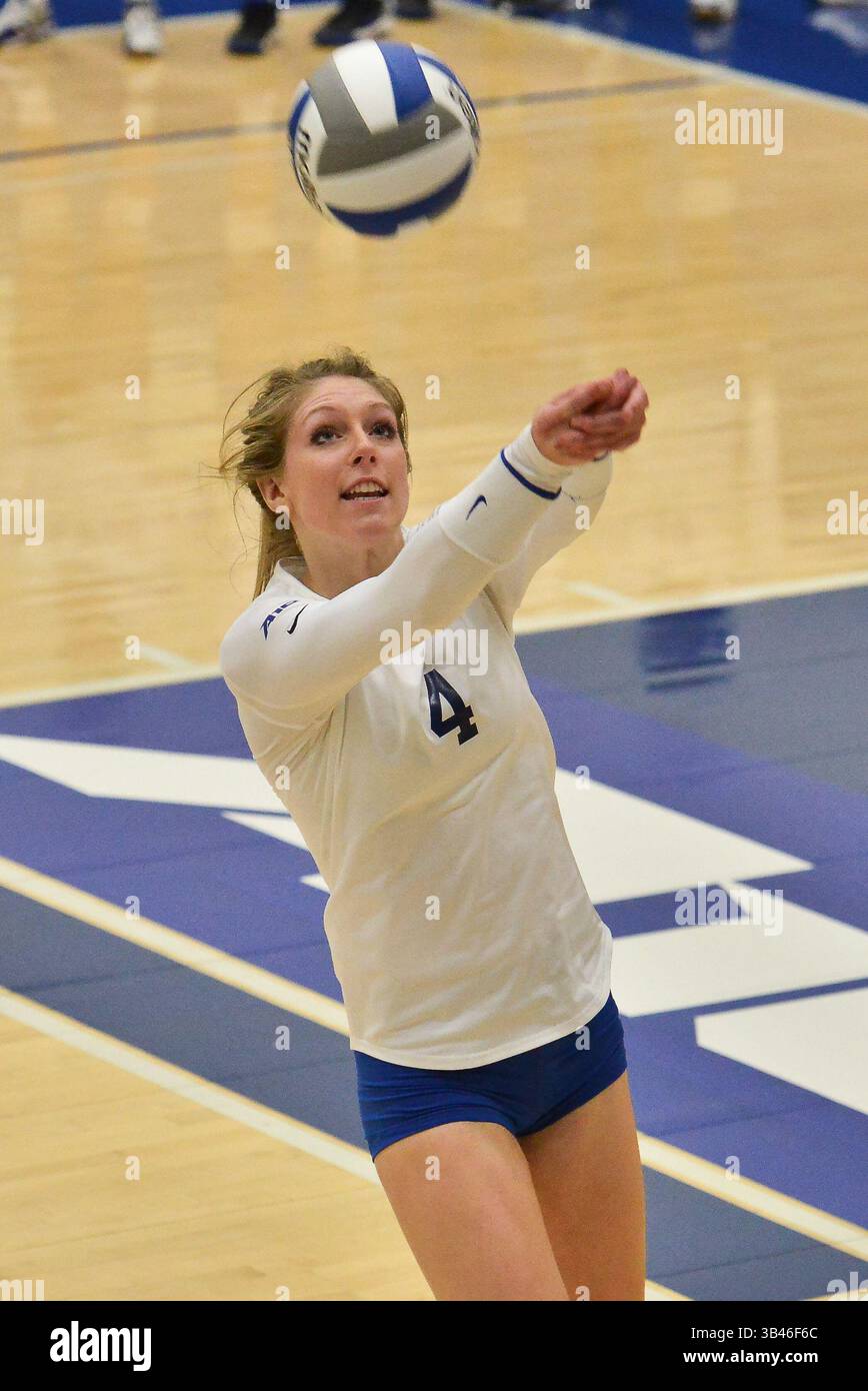 31. August 2015: St. Louis, Missouri, USA, während eines regulären Saisonspiels zwischen den St. Louis Billikens und dem North Dakota State Bison, wo der North Dakota State Saint Louis mit 3:1 besiegt. (Kreditbild: © Richard Ulreich via ZUMA Wire) Stockfoto