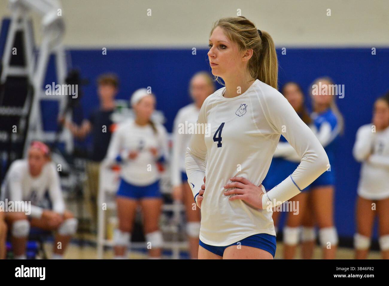 31. August 2015: St. Louis, Missouri, USA, während eines regulären Saisonspiels zwischen den St. Louis Billikens und dem North Dakota State Bison, wo der North Dakota State Saint Louis mit 3:1 besiegt. (Kreditbild: © Richard Ulreich via ZUMA Wire) Stockfoto