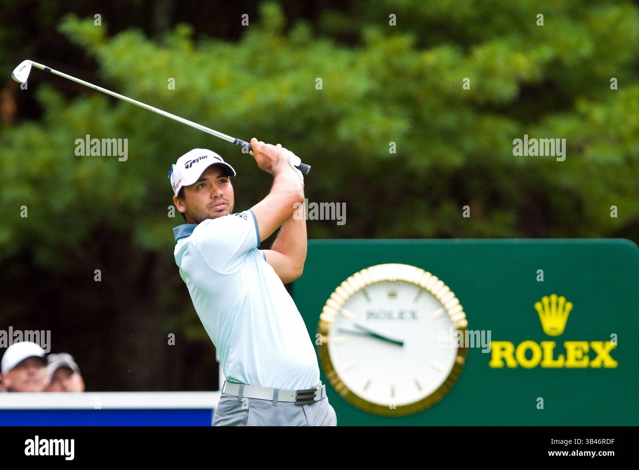 4. September 2015 - Norton, MA, USA - JASON DAY beim 11. Abschlag während der ersten Runde der Deutschen Bank Championship im TPC Boston. (Foto: © Anthony Nesmith/CSM via ZUMA Wire) Stockfoto