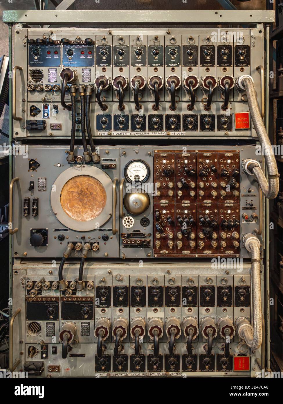 Wireless-Set Nr. 10, Royal Signals Museum, Blandford, Großbritannien Stockfoto