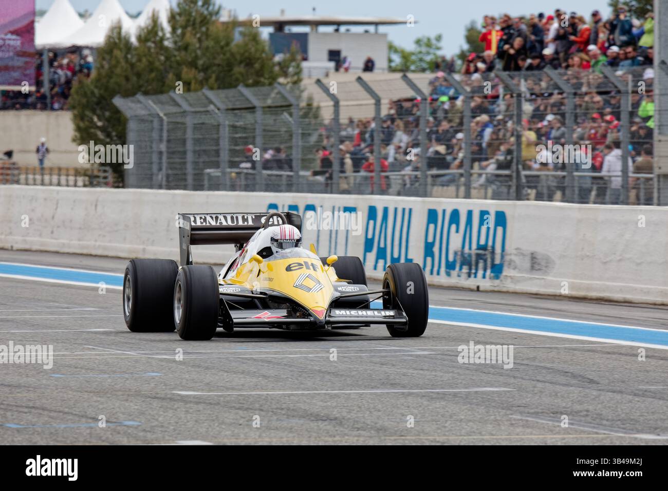 GP de France Historique 2025 auf Circuit Paul Ricard, Castellet, FRANKREICH, 26/04/2025 Florent 'MrCrash' B.. Stockfoto