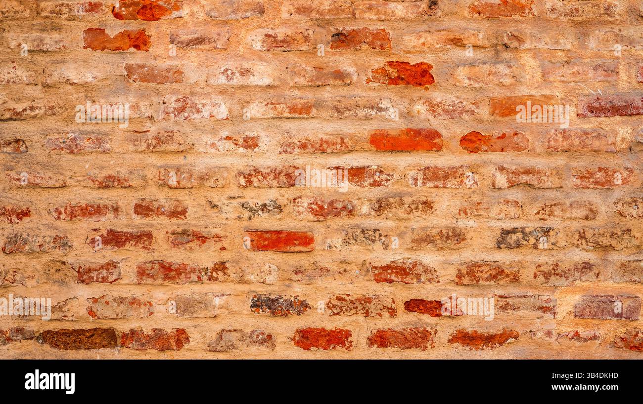 Abstraktes Strukturiertes Hintergrunddesign Aus Alten Ziegelwänden Stockfoto