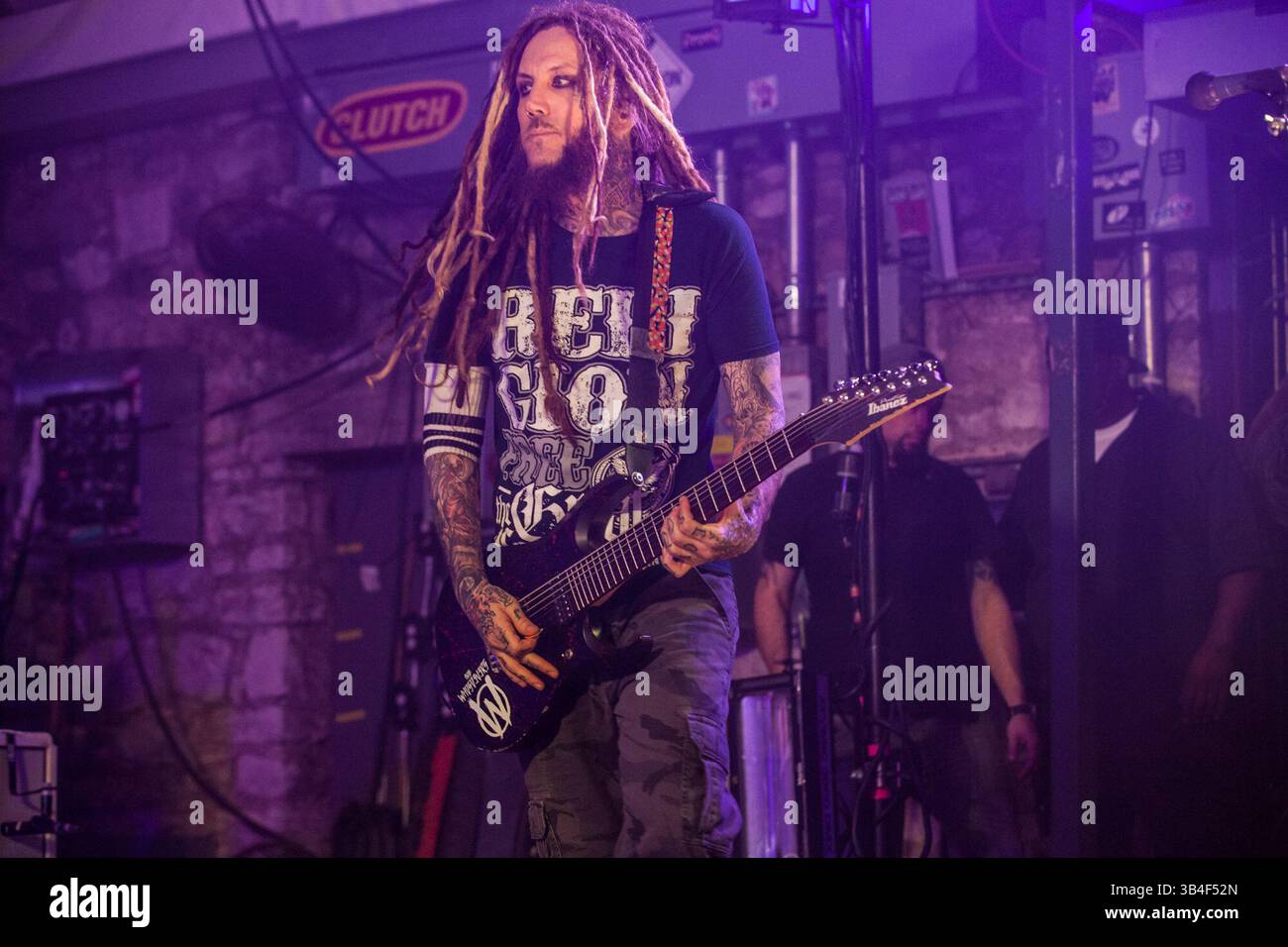 19. Oktober 2015 - Austin, Texas, USA - Korn spielen eine volle Show im Stubbs BBQ in Austin, Texas. Foto von BRIAN ''HEAD''' WELCH. (Bild: © Michael Mullenix via ZUMA Wire) Stockfoto