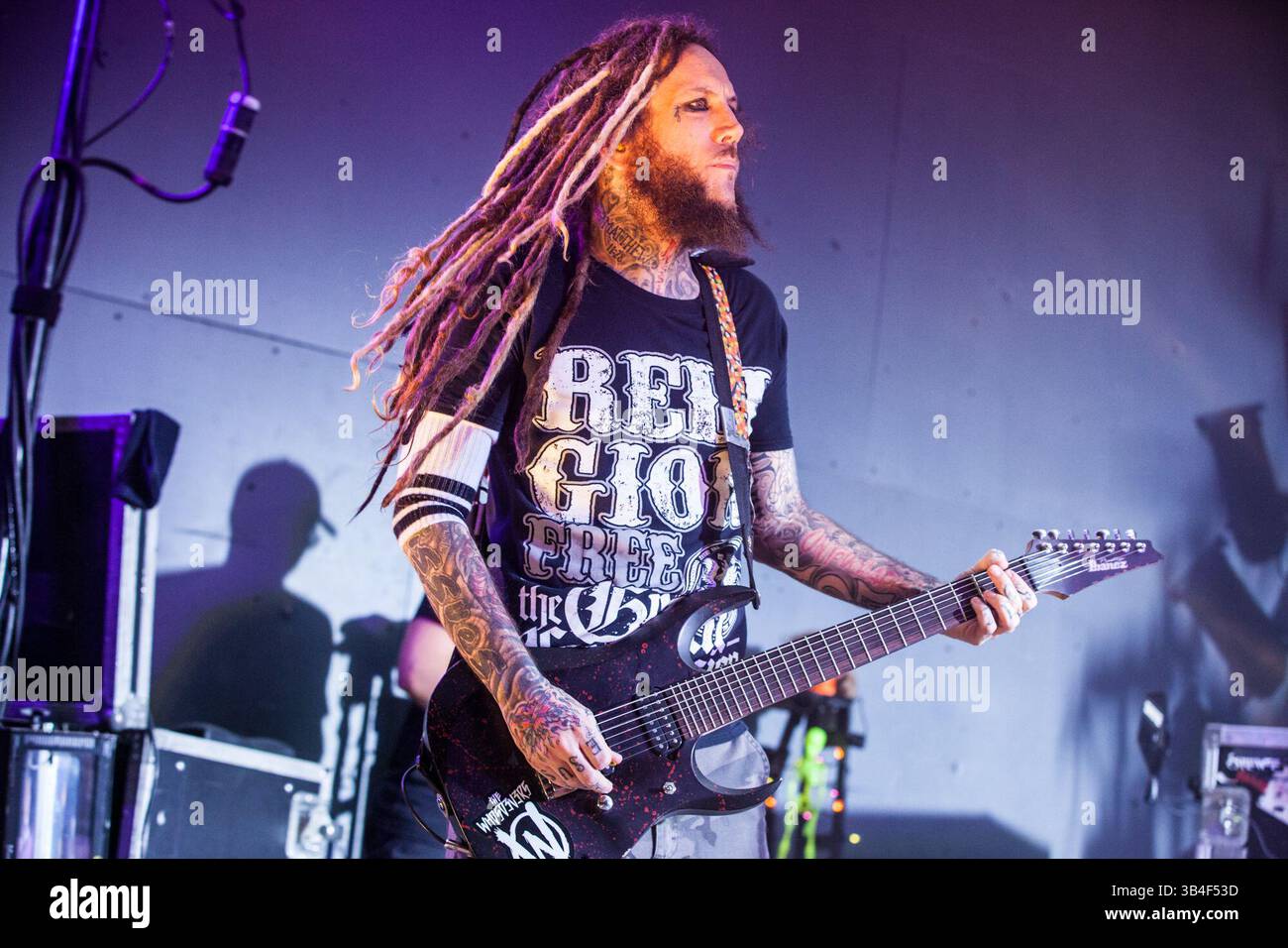 19. Oktober 2015 - Austin, Texas, USA - Korn spielen eine volle Show im Stubbs BBQ in Austin, Texas. Foto von BRIAN ''HEAD''' WELCH. (Bild: © Michael Mullenix via ZUMA Wire) Stockfoto
