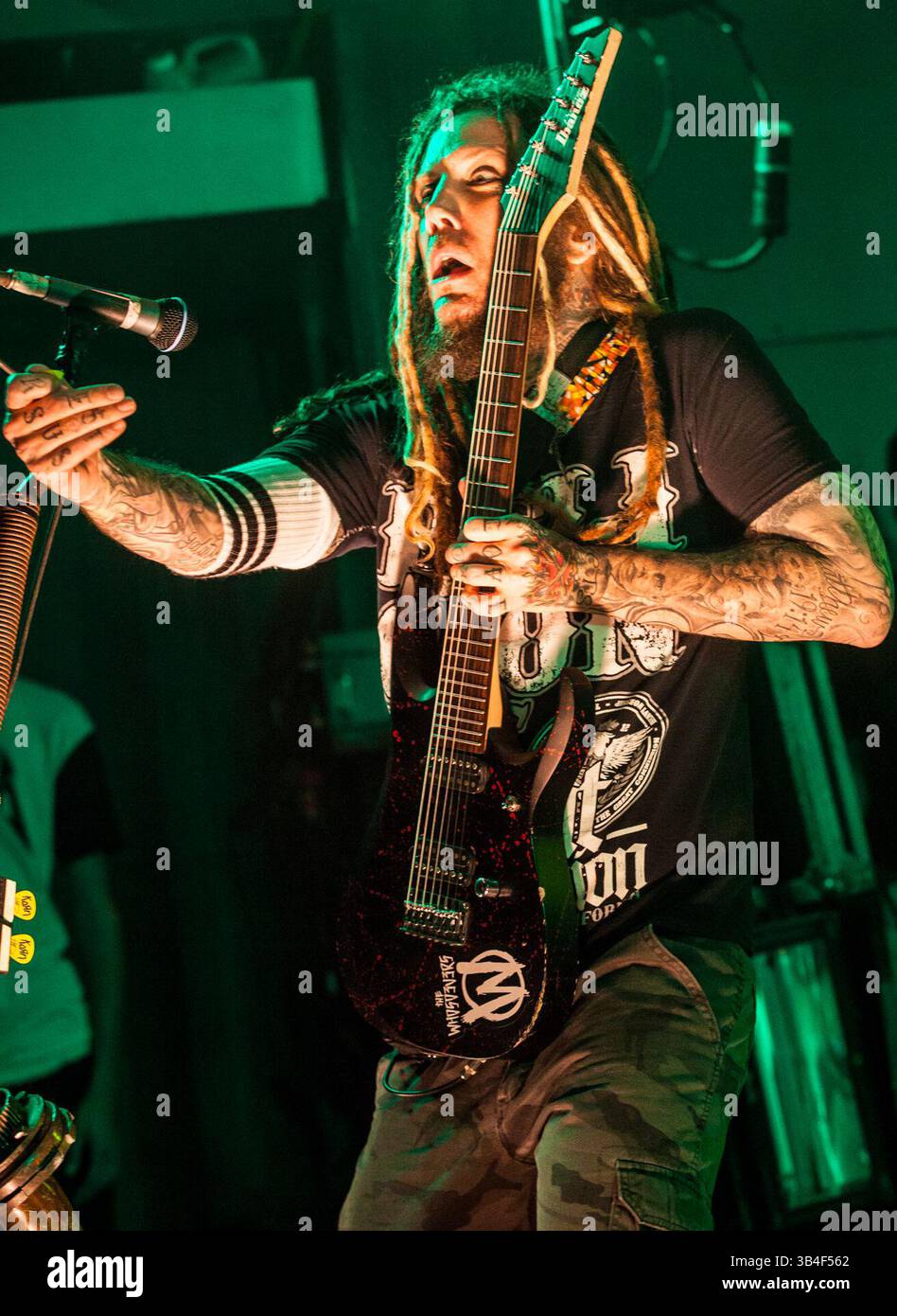 19. Oktober 2015 - Austin, Texas, USA - Korn spielen eine volle Show im Stubbs BBQ in Austin, Texas. Foto von BRIAN ''HEAD''' WELCH. (Bild: © Michael Mullenix via ZUMA Wire) Stockfoto