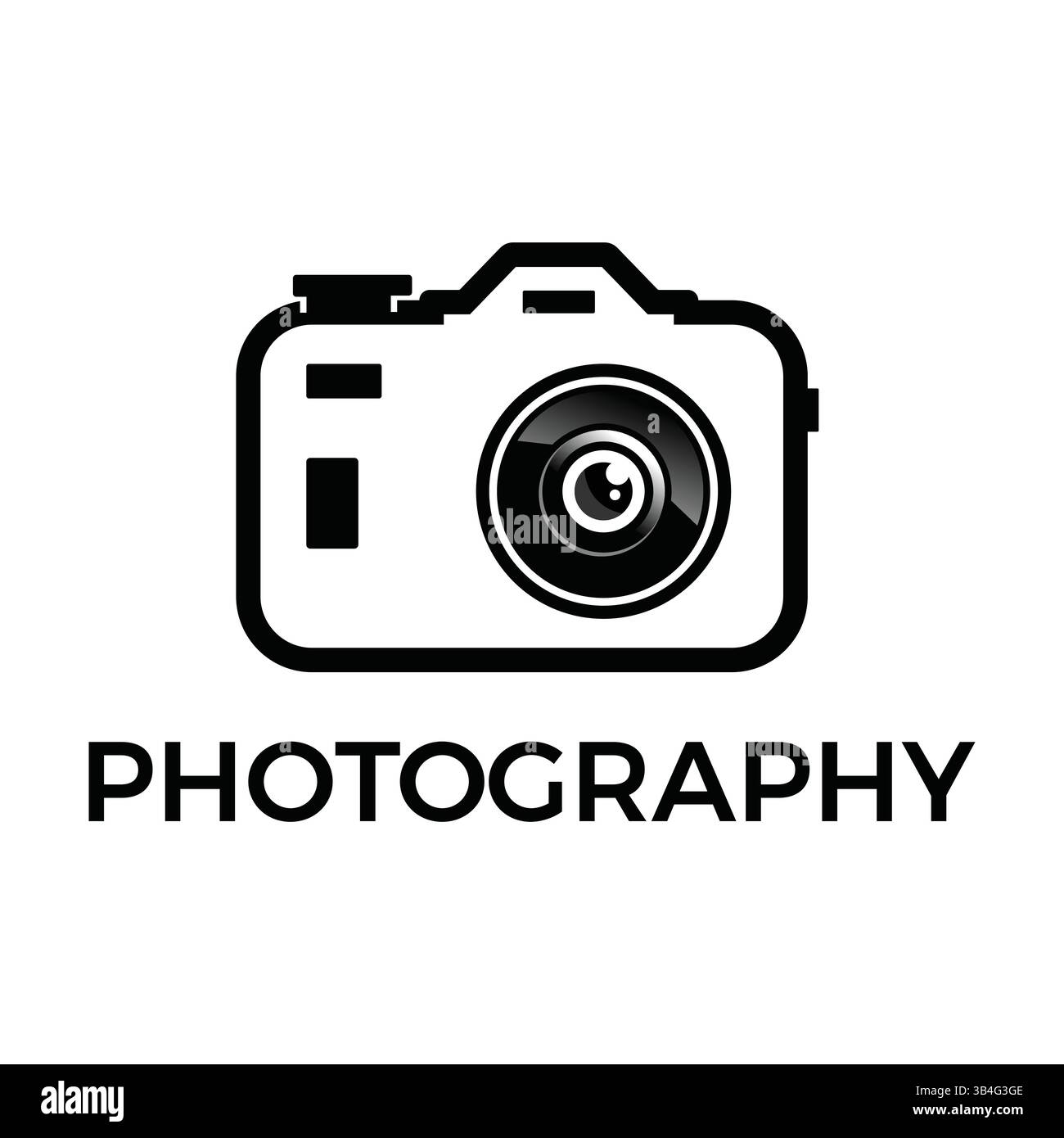 Modern Photography Logo Design Kamera Symbol für Fotografie Business oder Studio Branding. Vektor Stock Vektor