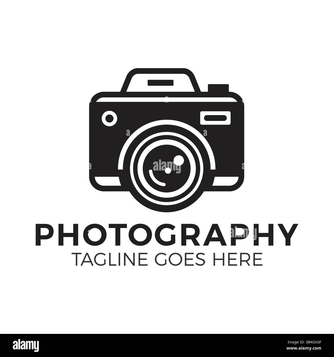 Modern Photography Logo Design Kamera Symbol für Fotografie Business oder Studio Branding. Vektor Stock Vektor