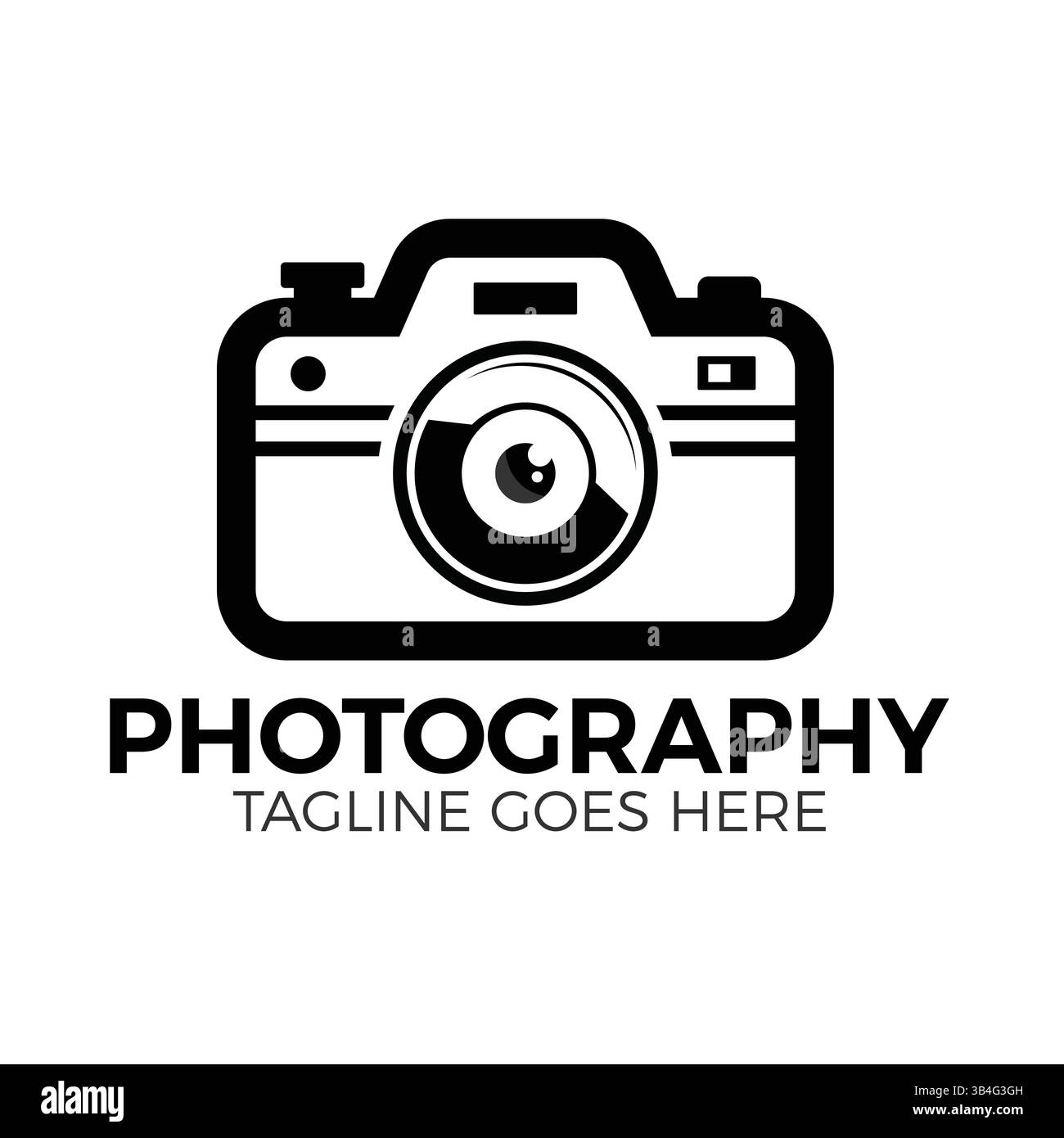 Modern Photography Logo Design Kamera Symbol für Fotografie Business oder Studio Branding. Vektor Stock Vektor